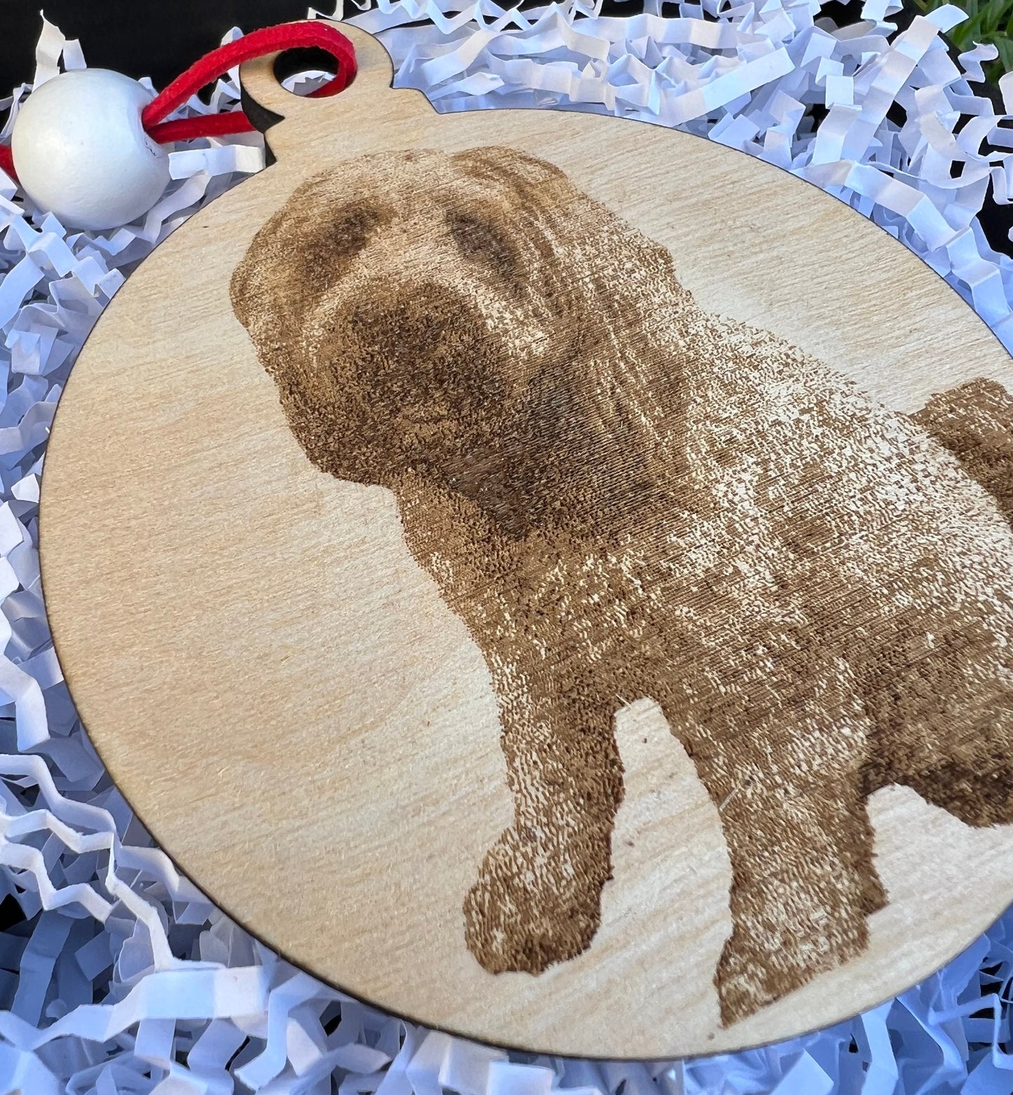 Personalized Pet Ornament • Dog's First Christmas • Pet Memorial Gift • Custom Dog Gift • Christmas Gift for New Pet