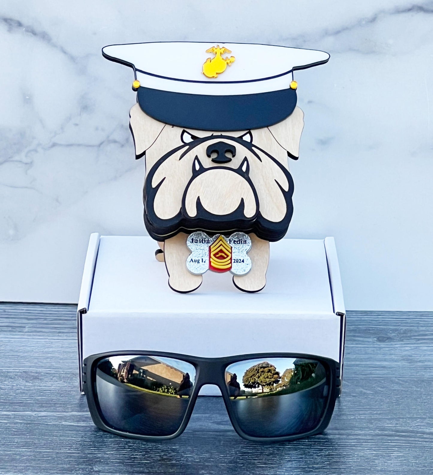 Marine Retirement Gift, Marine Corps gifts, USMC gifts, UsMc retirement gift, USMC retirement party, Marine Corps, USMC License #286-23