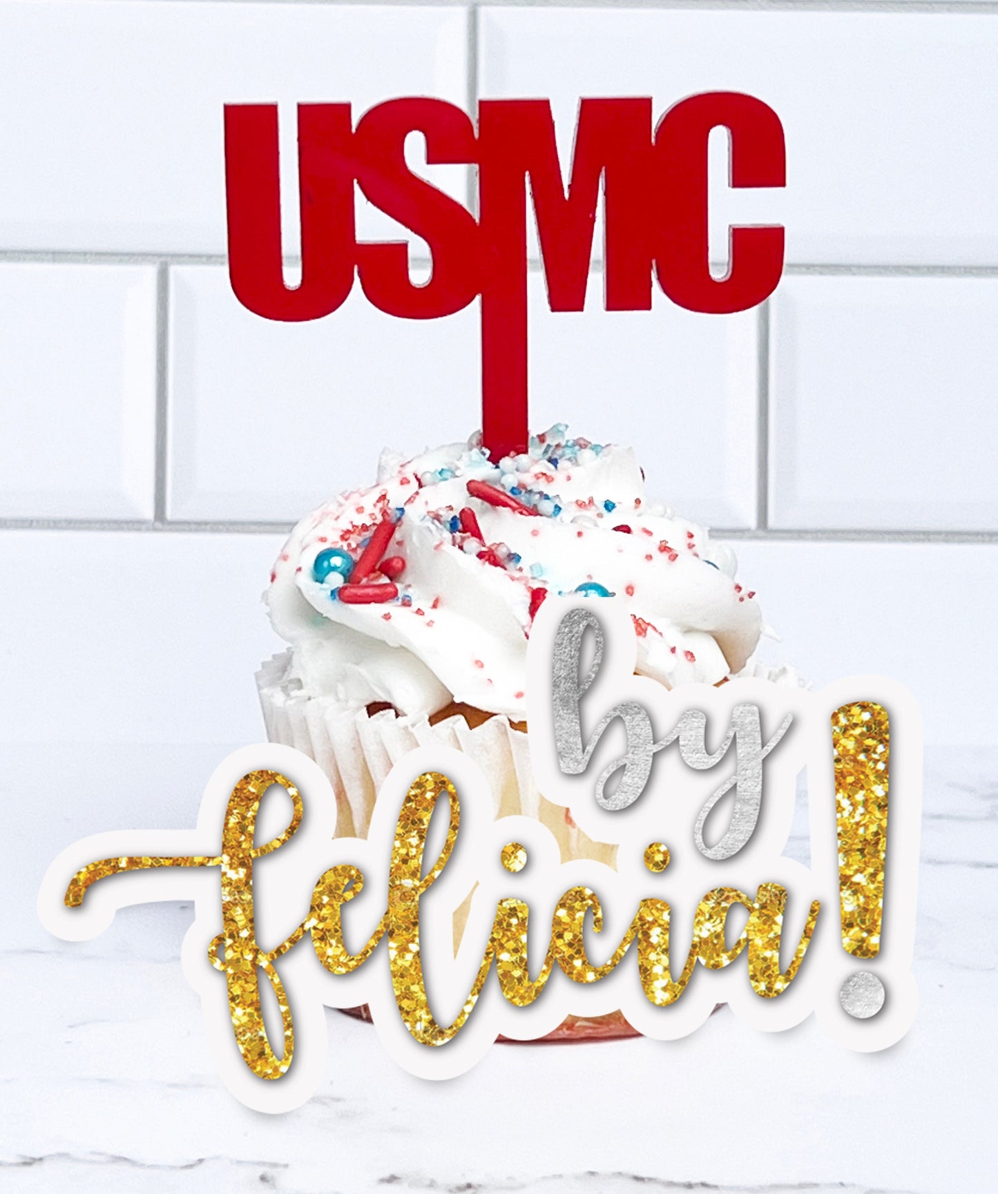 Marines cupcake toppers, Marines cake topper, USMC cupcake topper, Marines Party Décor, Marine party supplies, Marine party favors, # 286-23