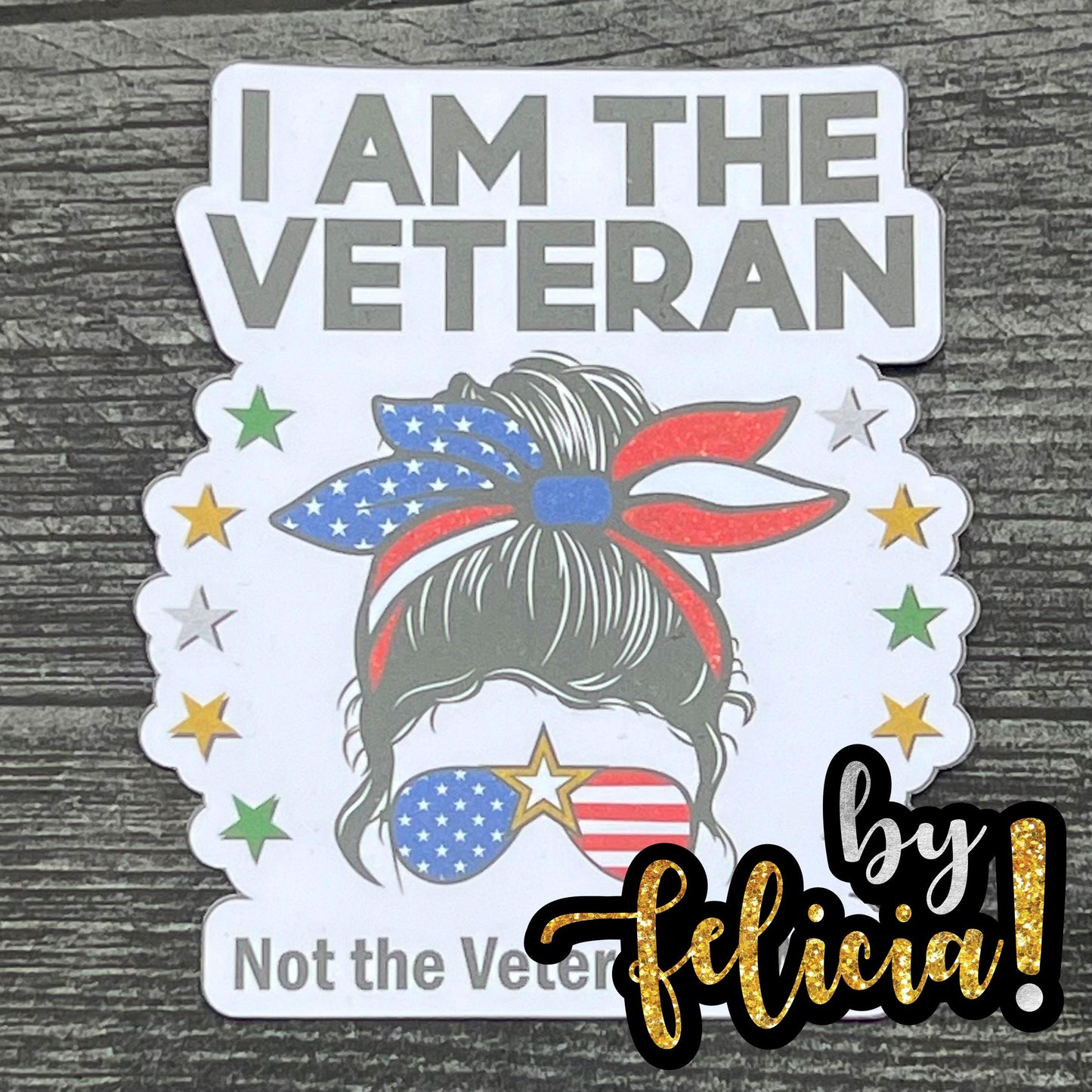 Female Veteran Sticker, Woman Veteran sticker, Female Army veteran, Female Navy veteran, Women Air Force veterans, Female military veterans