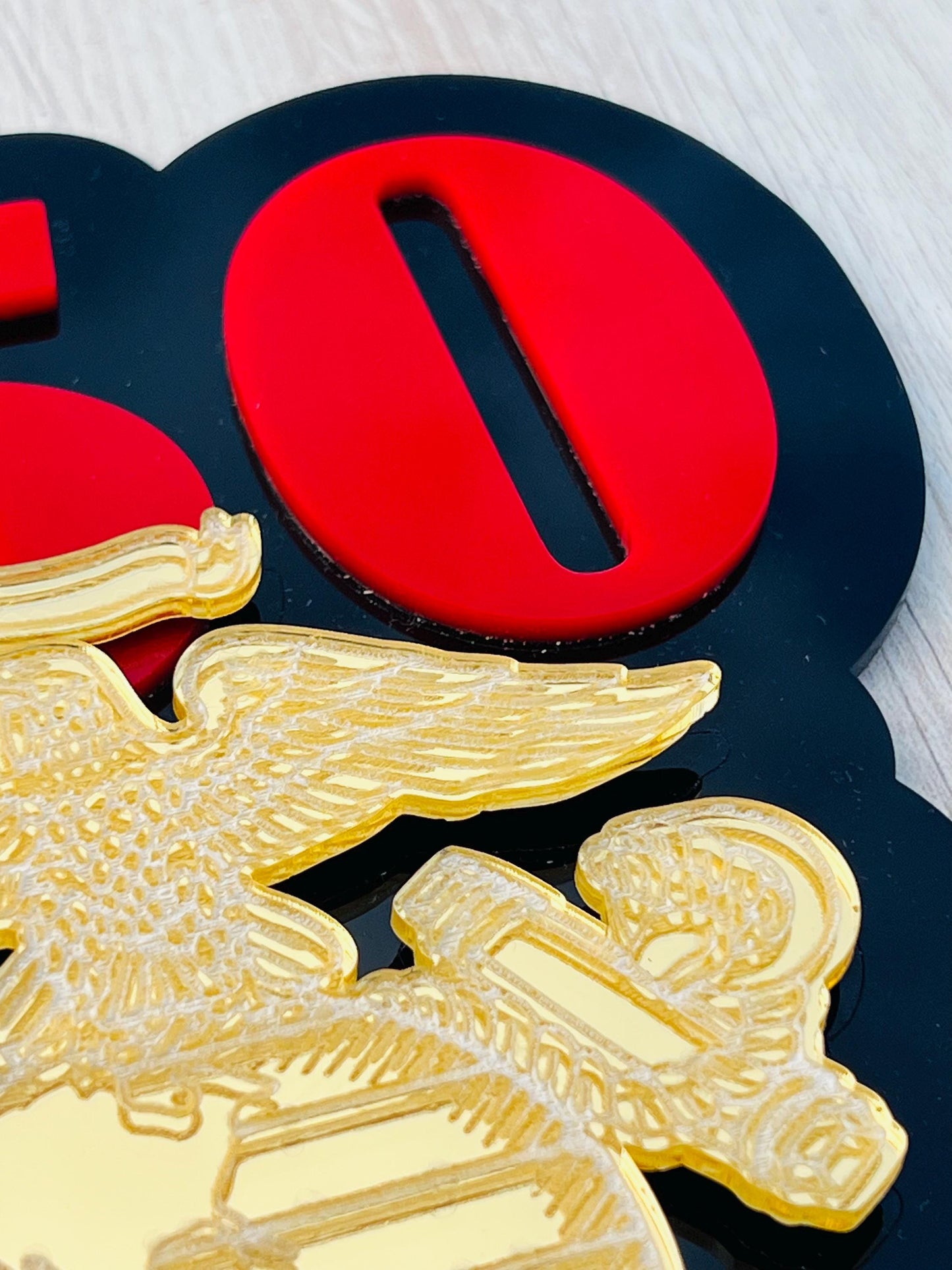 250th Marine Corps Birthday Cake Topper: USMC Party Decor, USMC License #286-23