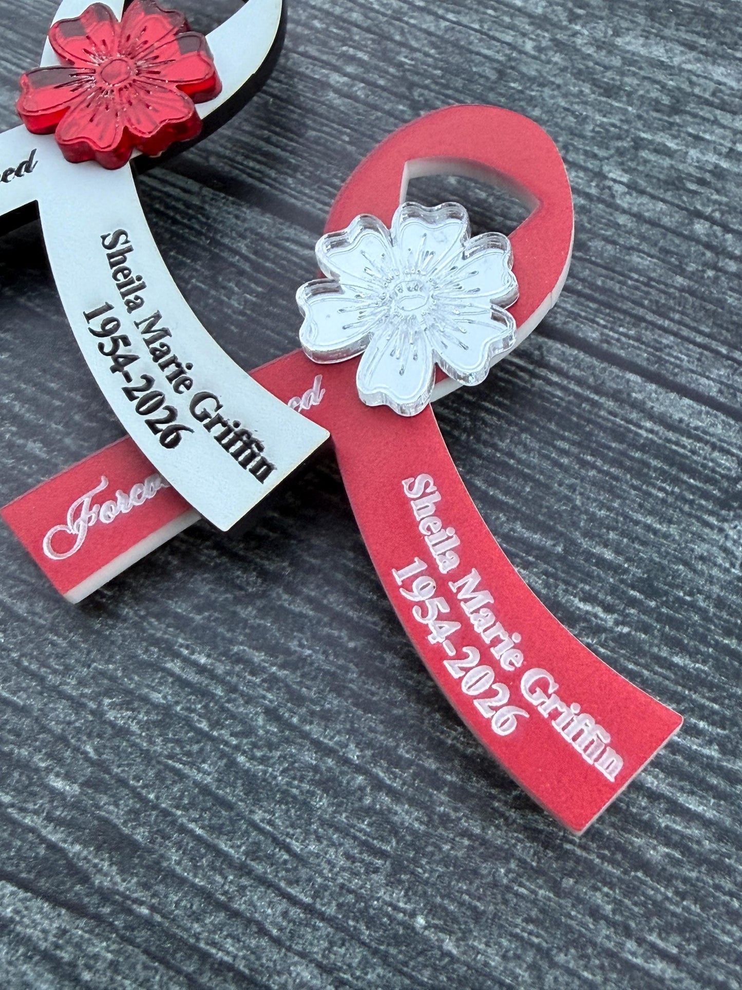 Funeral Ribbon pin, Funeral Favor, Funeral Memorial gift, Memorial ribbon for funerals, Funeral Momento, Custom funeral ribbon, Funeral gift
