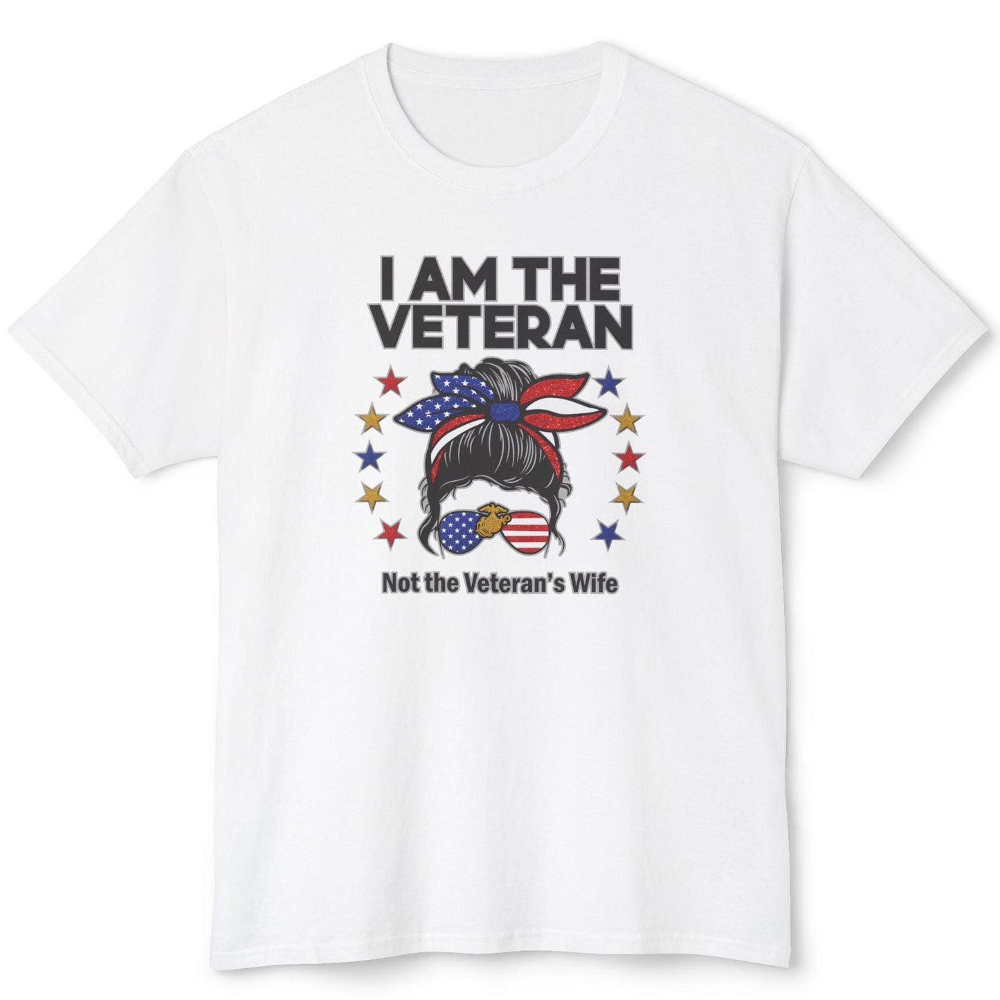 Proud Female Veteran shirt, Female Veteran shirt, Female Marine Veteran shirt, Retired Military shirts for women, Unisex HD Cotton T-shirt