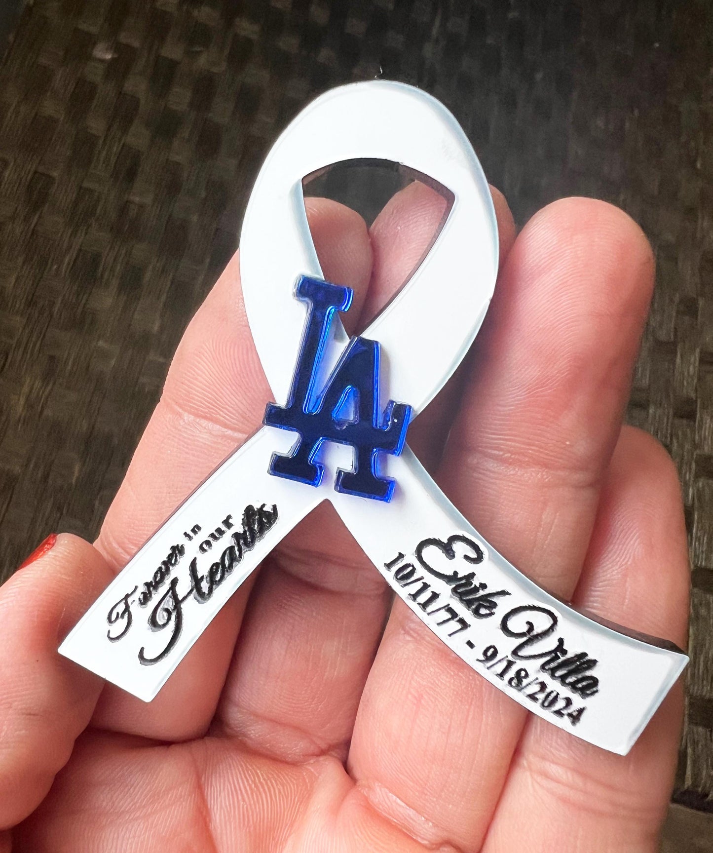 Funeral Ribbon pin, Funeral Favor, Funeral Memorial gift, Memorial ribbon for funerals, Funeral Momento, Custom funeral ribbon, Funeral gift