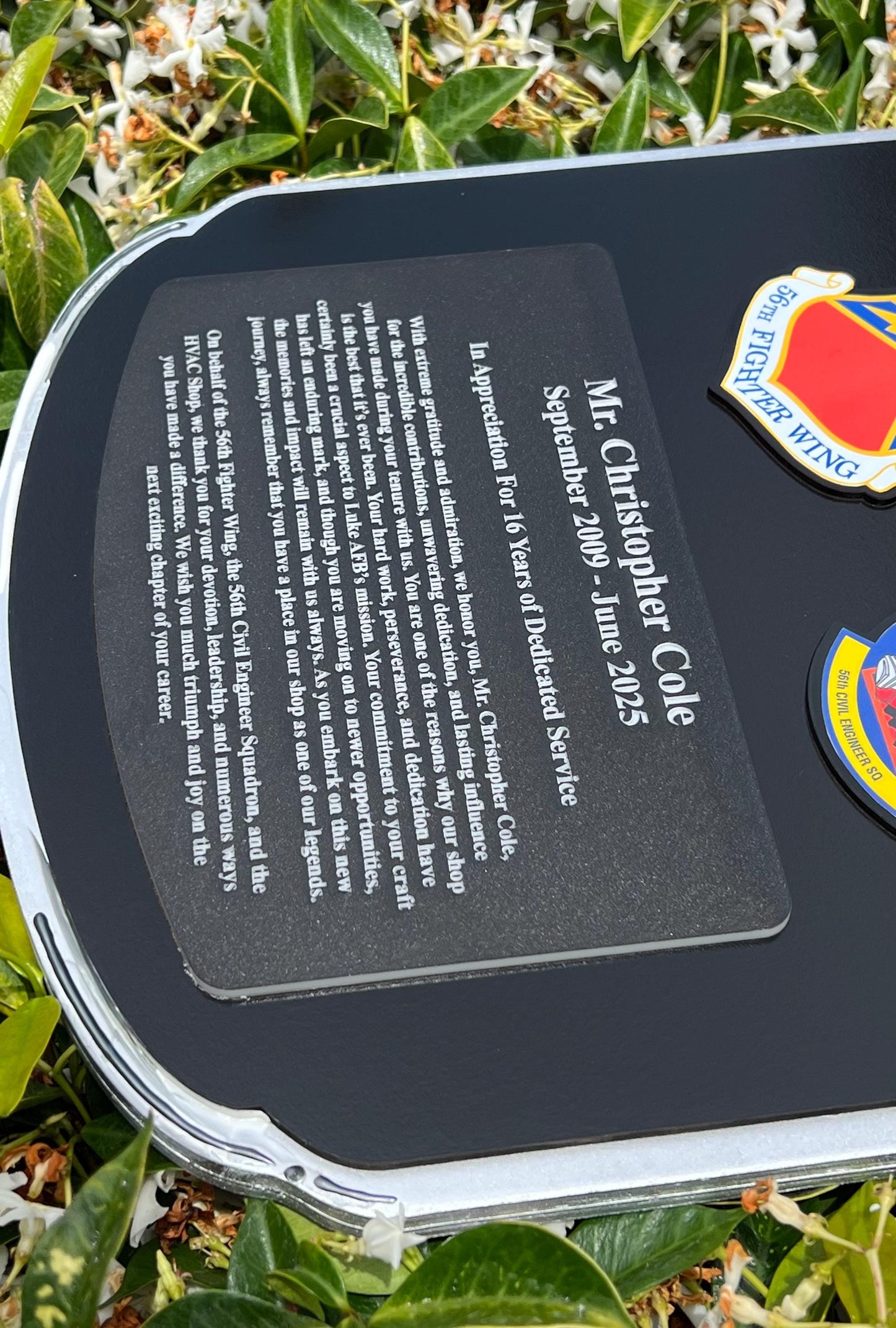 Air Force plaque, USAF retirement plaque, Air Force going away gift, Air Force retirement gifts, USAF going away gift, USAF retirement gift