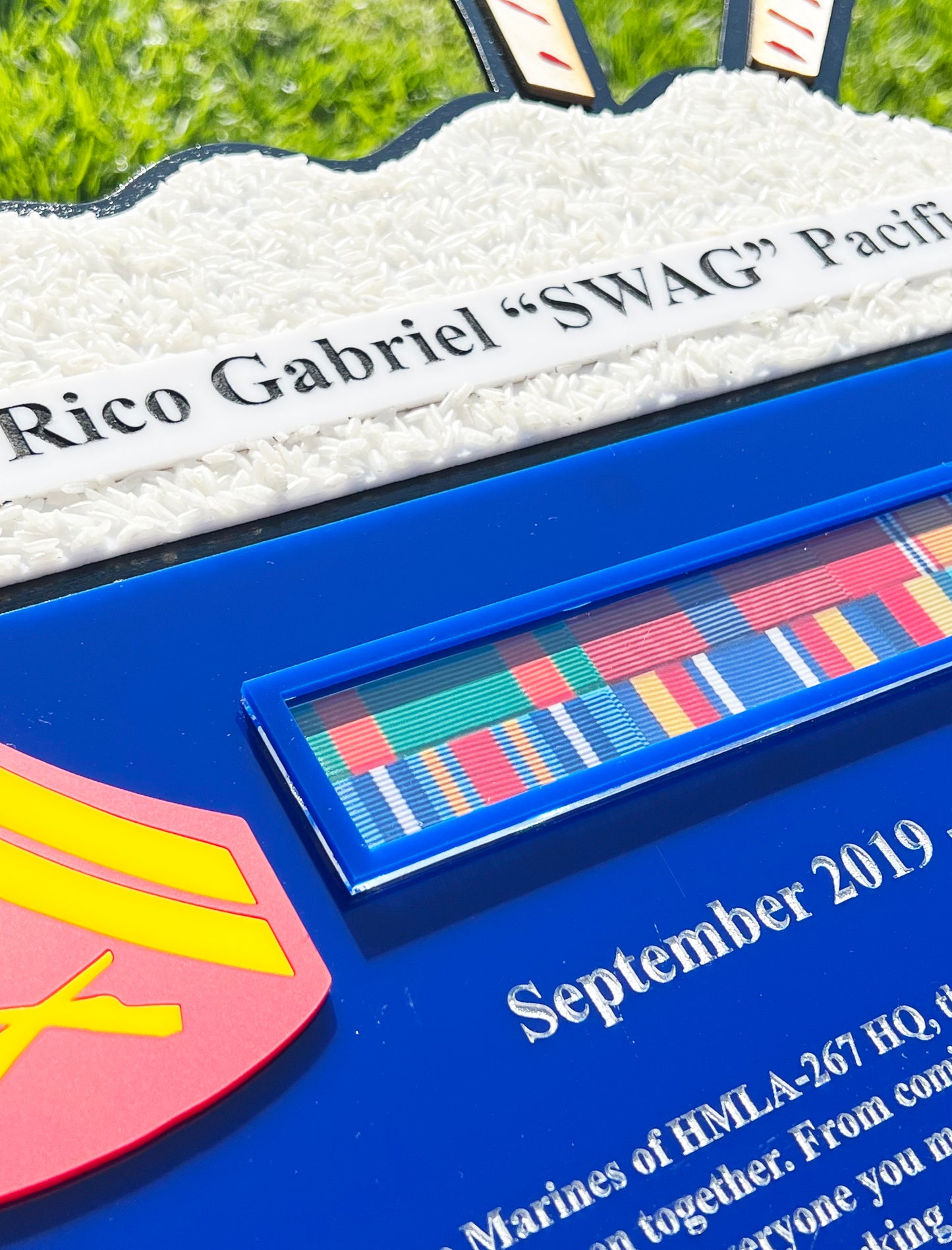 Custom Marine Corps Plaques, Military Retirement Plaques, Custom Military Plaques, USMC License 286-23