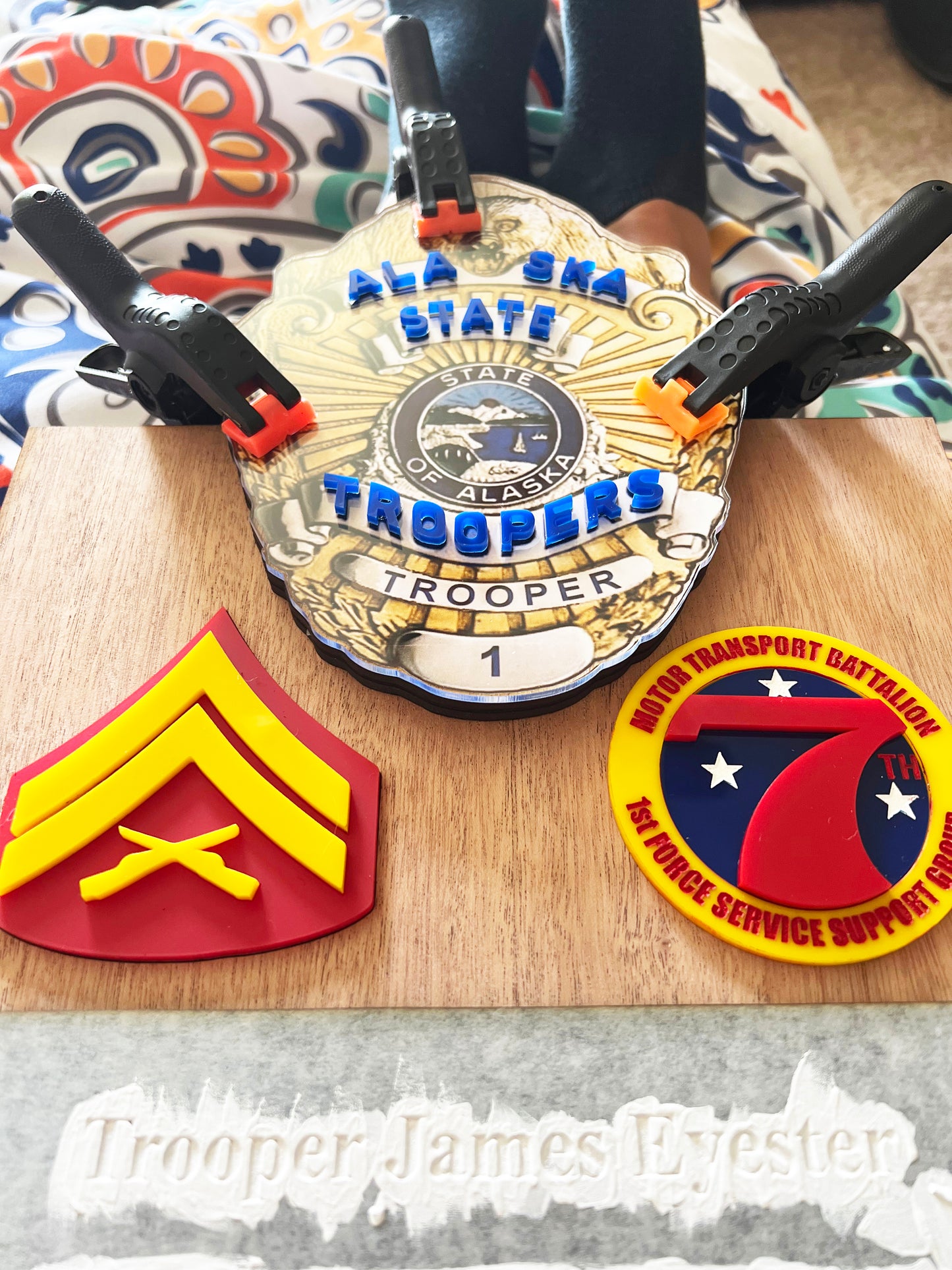 Custom Marine Corps Plaques, Military Retirement Plaques, Custom Military Plaques, USMC License 286-23