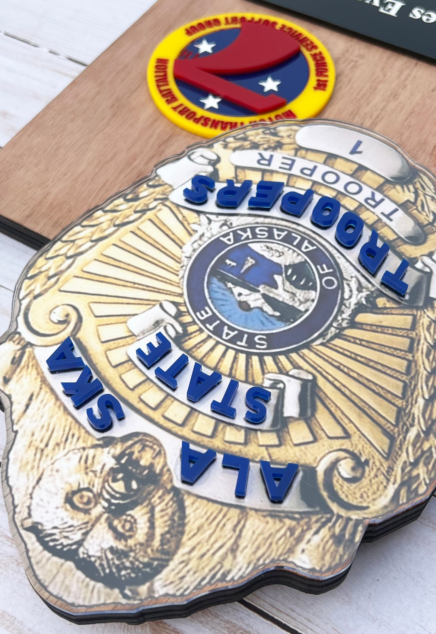 Custom Marine Corps Plaques, Military Retirement Plaques, Custom Military Plaques, USMC License 286-23