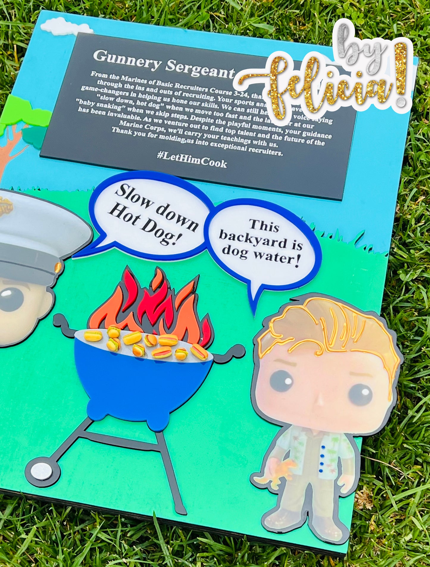 Custom Marine Corps Plaques, Military Retirement Plaques, Custom Military Plaques, USMC License 286-23