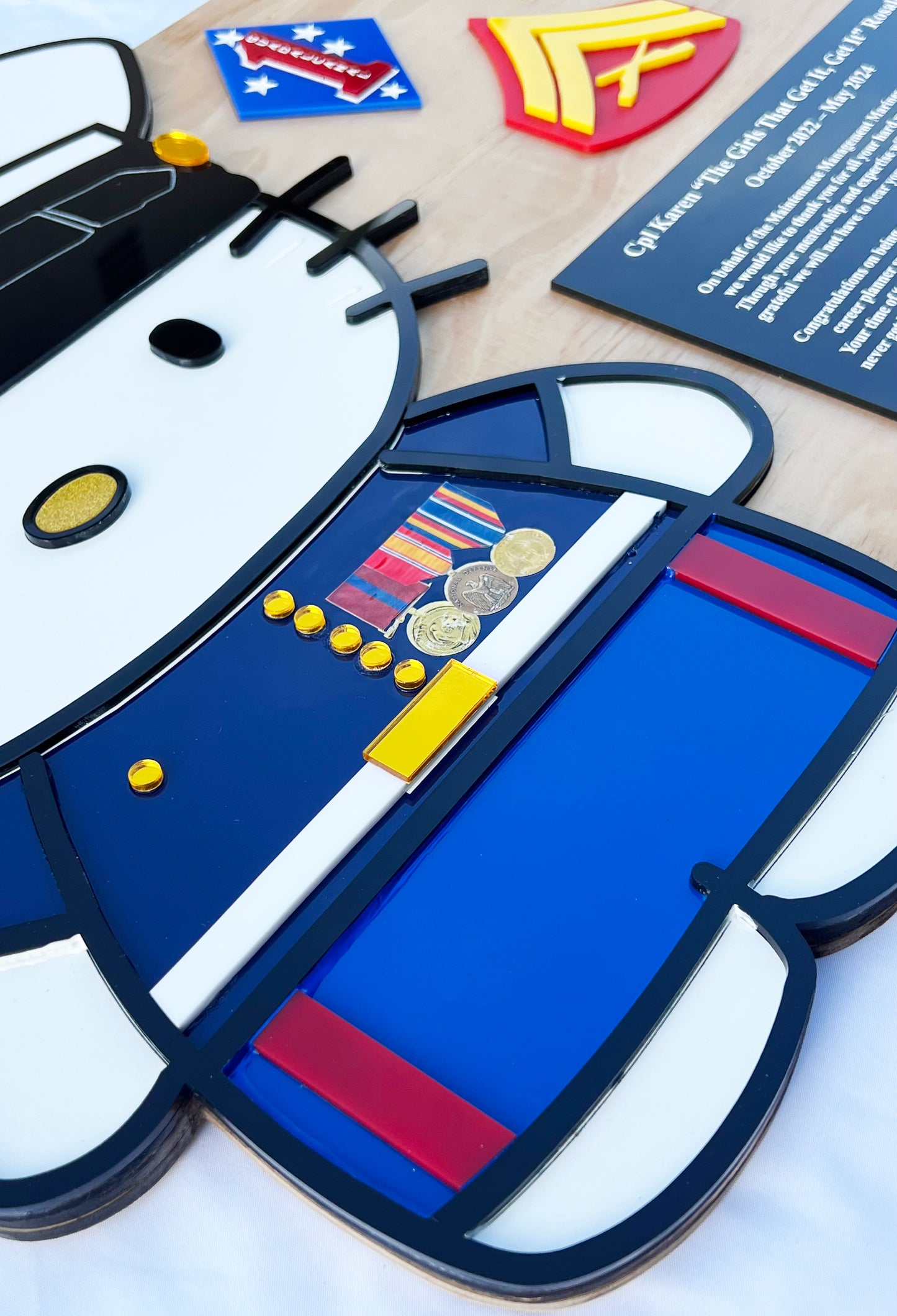 Custom Marine Corps Plaques, Military Retirement Plaques, Custom Military Plaques, USMC License 286-23