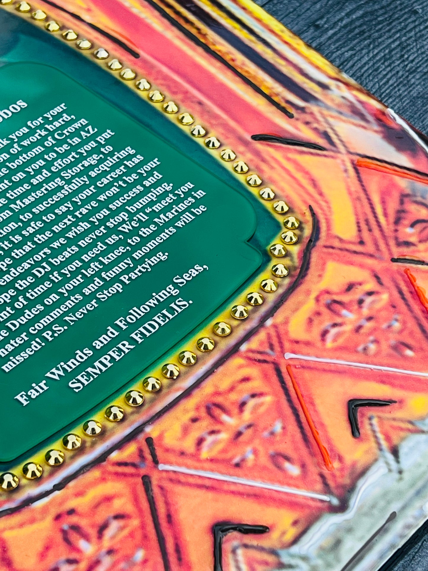 Custom Marine Corps Plaques, Military Retirement Plaques, Custom Military Plaques, USMC License 286-23