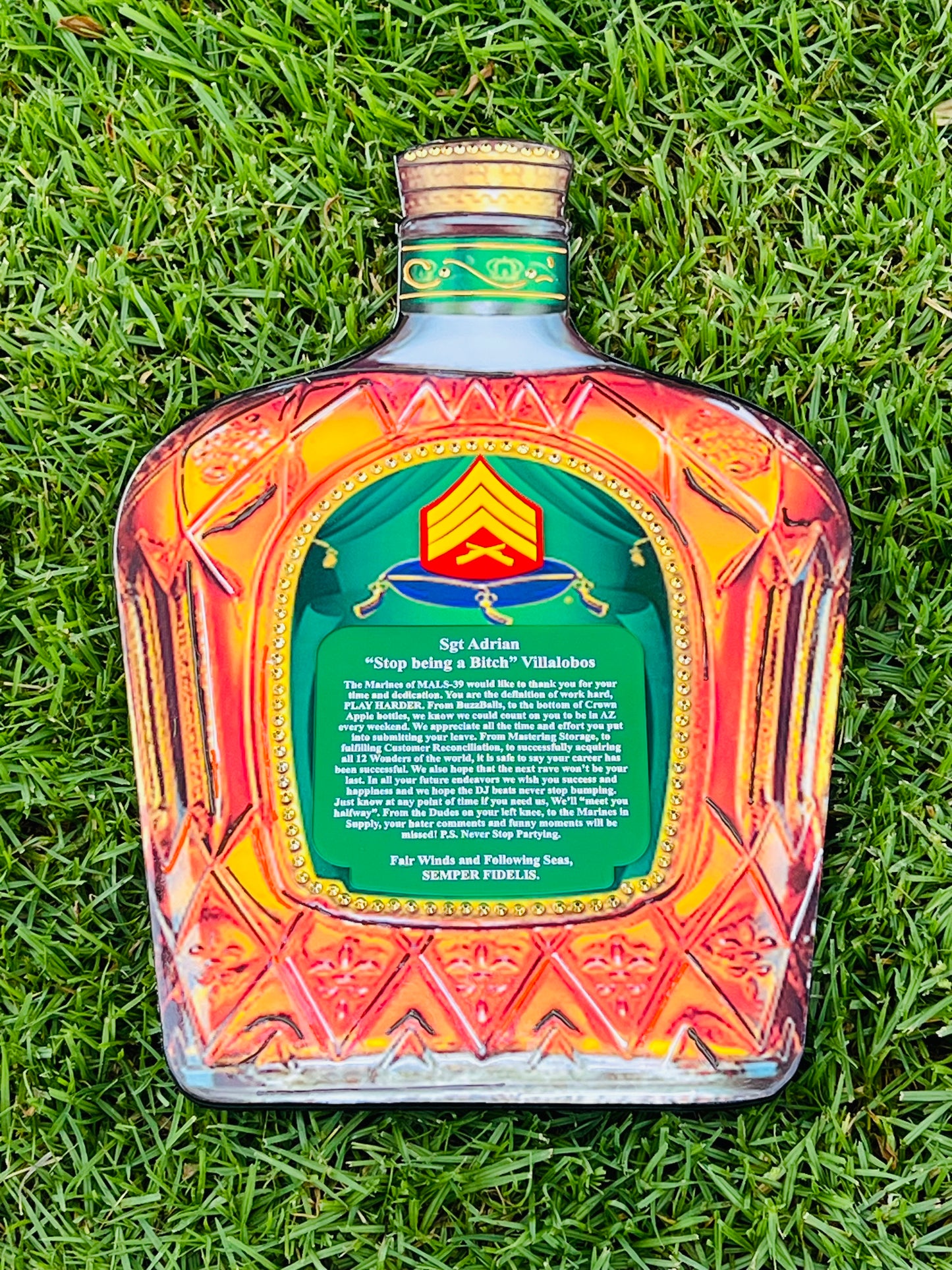 Custom Marine Corps Plaques, Military Retirement Plaques, Custom Military Plaques, USMC License 286-23