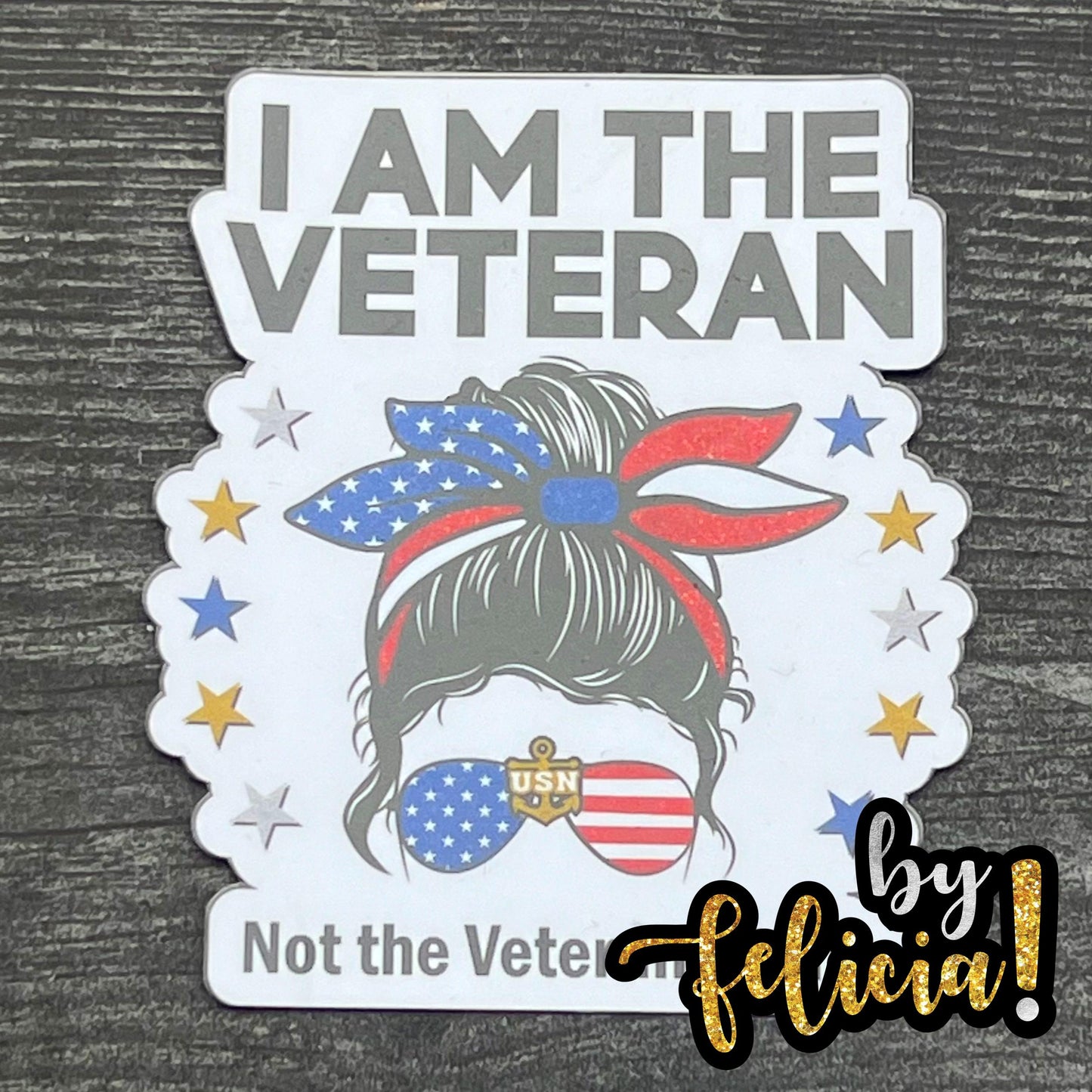 Female Veteran Sticker, Woman Veteran sticker, Female Army veteran, Female Navy veteran, Women Air Force veterans, Female military veterans