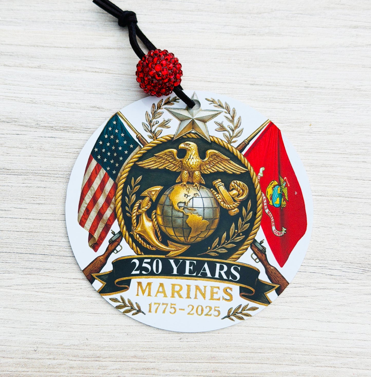250th Anniversary ornament, 250th Marine Corps ornament, USMC Ornament, Marine Corps Gifts, USMC Gifts, Military Ornament, USMC Lic #286-23