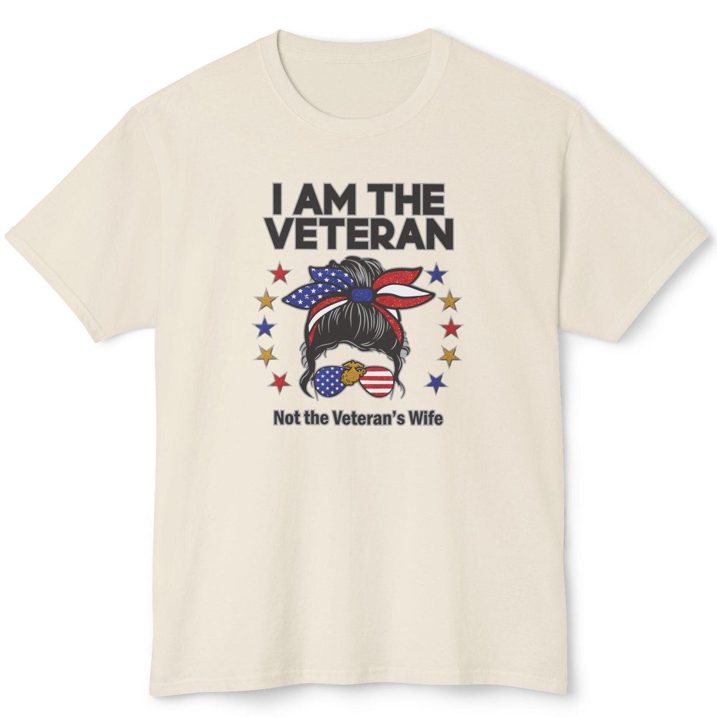 Proud Female Veteran shirt, Female Veteran shirt, Female Marine Veteran shirt, Retired Military shirts for women, Unisex HD Cotton T-shirt