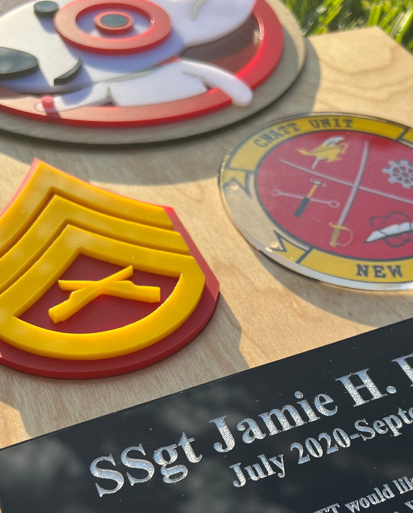 Handmade Marine Corps Retirement Plaque: USMC Gift