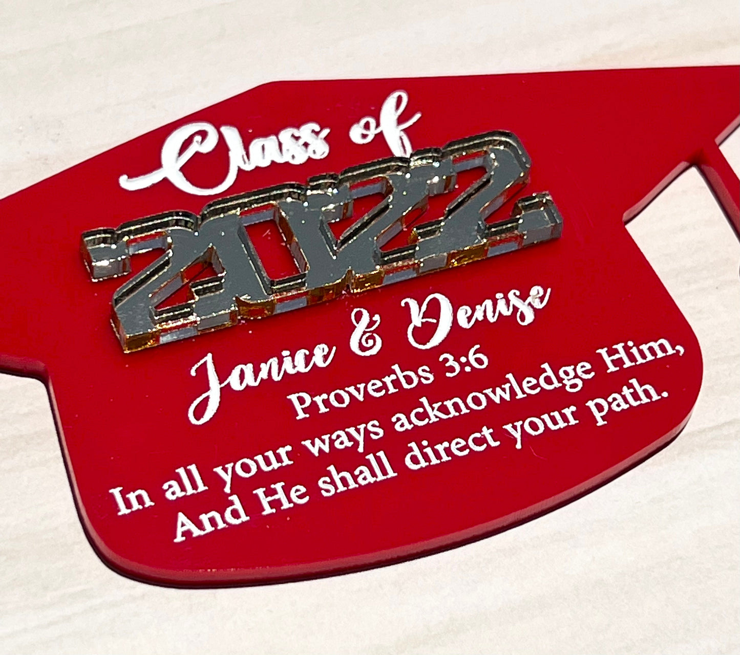 Personalized Graduation Magnet Favors: Acrylic Class of 2024