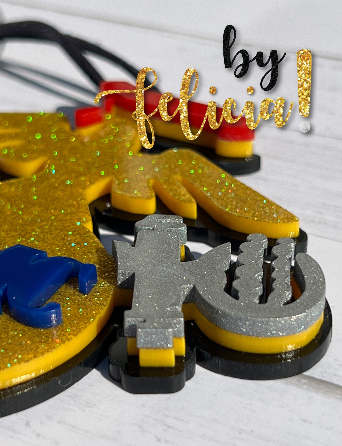 Military Christmas Ornament: Laser Cut Wood & Acrylic - USMC, Navy, Army, Air Force, Coast Guard