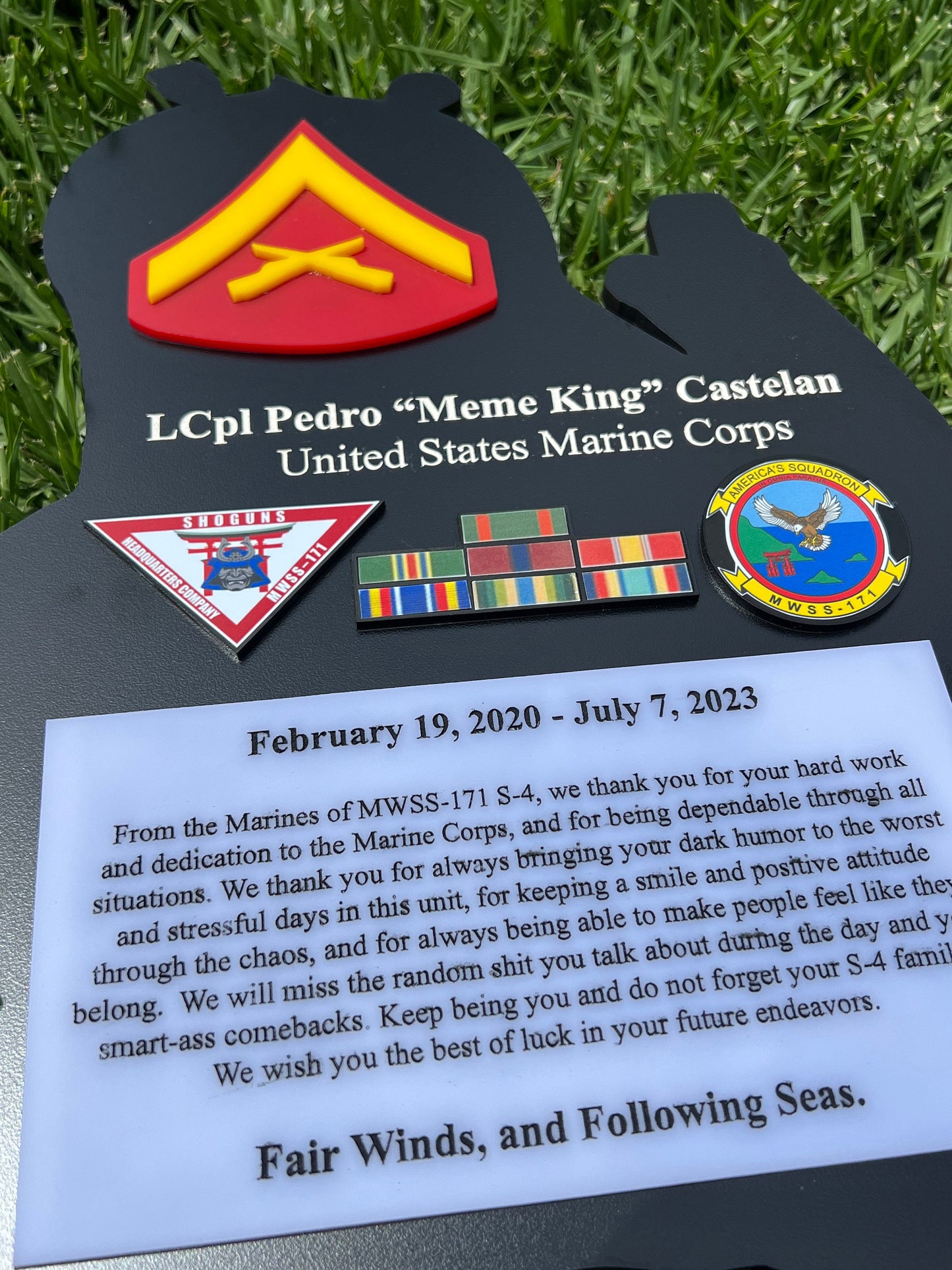 Marine corps plaques, Marine Corps retirement gift,  marine corps gift, USMC plaque, Marine retirement, Marine retired, USMC License #286-23