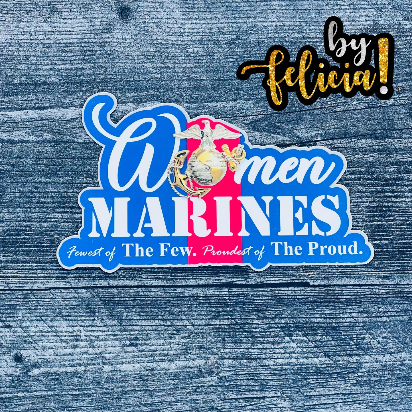 Female Marine Vinyl Sticker: USMC Veteran Decal