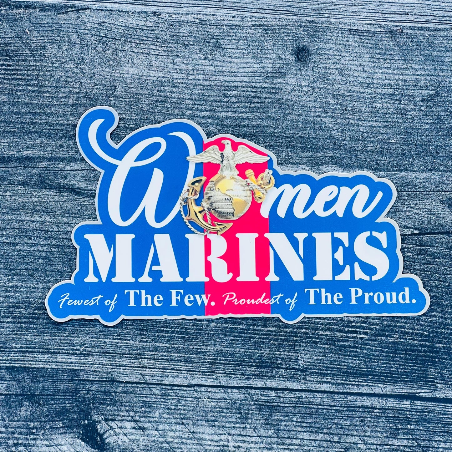 Female Marine Vinyl Sticker: USMC Veteran Decal