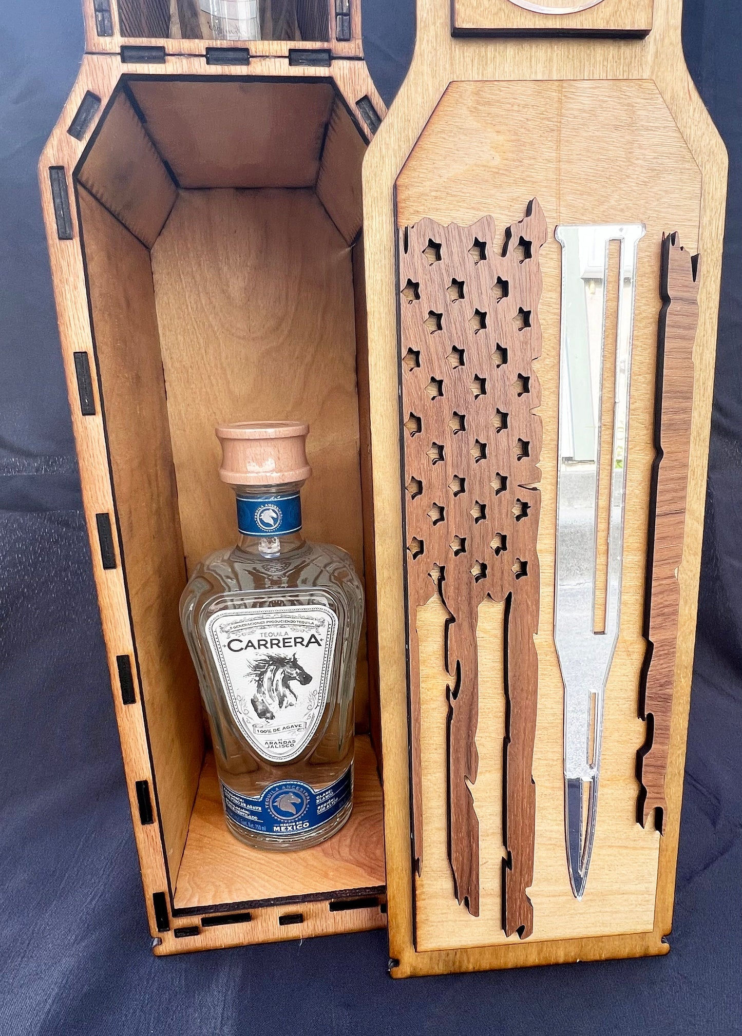 Bullet Liquor Box | Marine Corps Gifts | Navy Gifts | Army Gifts | Air Force Gifts | Coast Guard Gift | Military Gifts