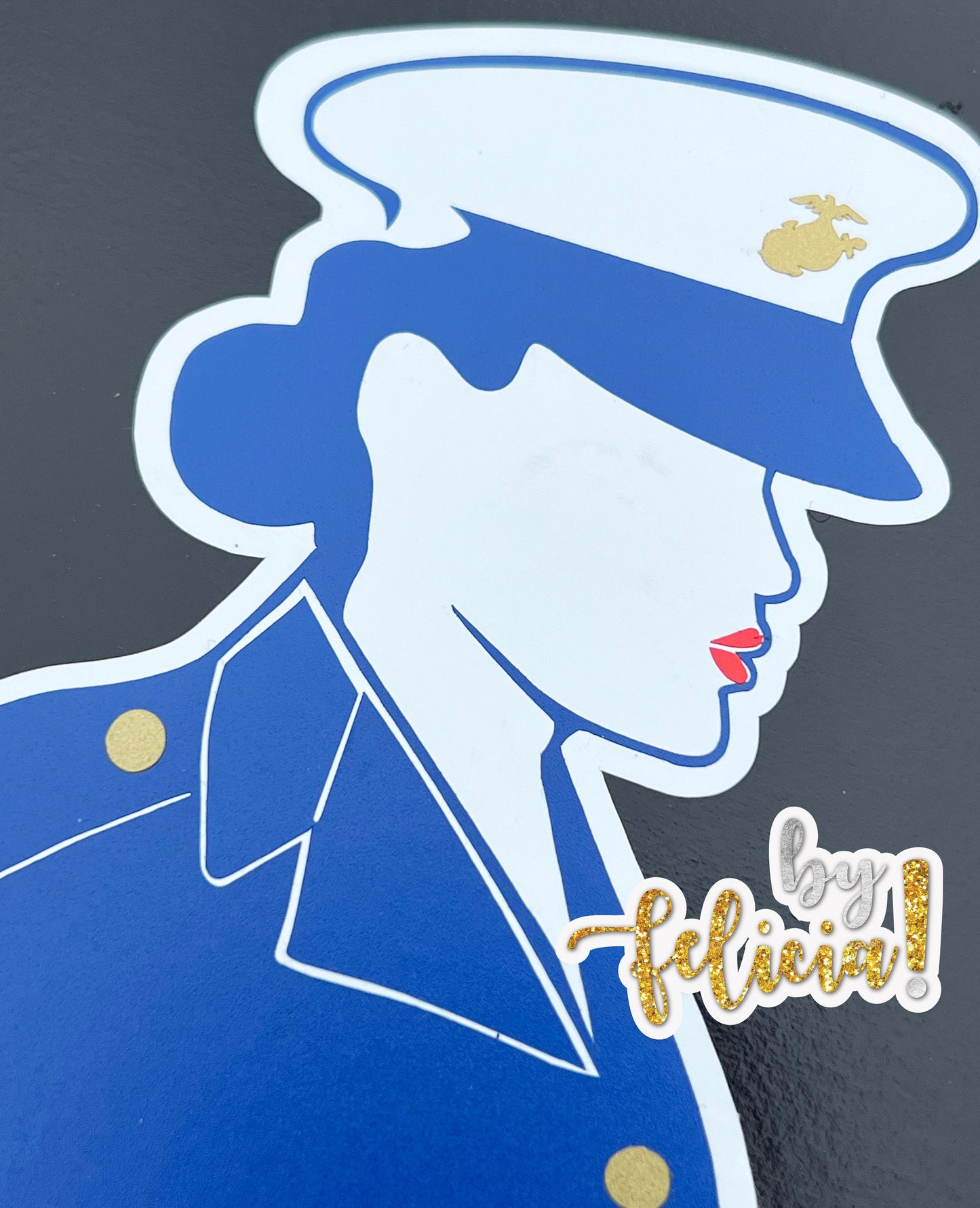 Women Marines Vinyl Decal: USMC Car, Laptop, Tumbler, USMC License #286-23
