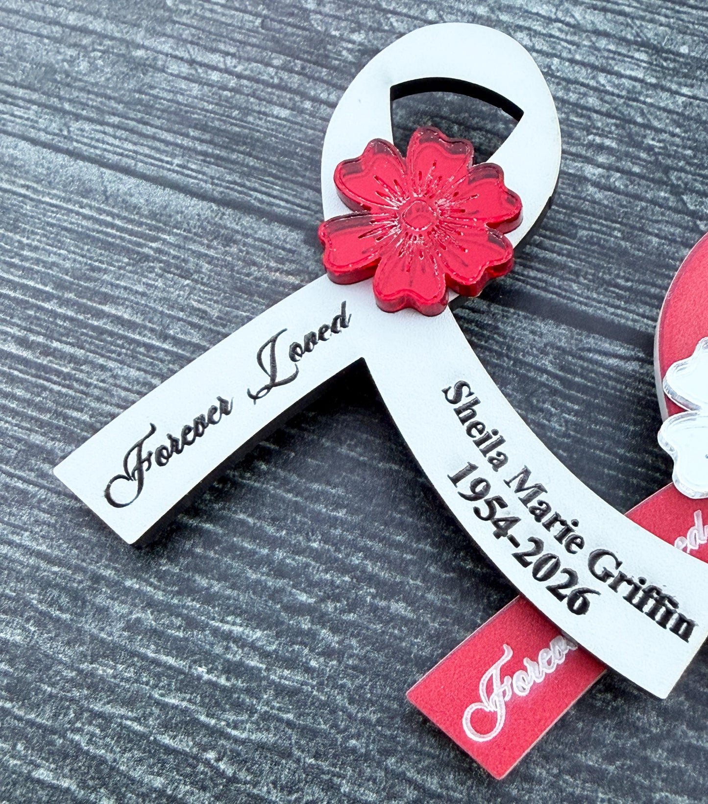 Funeral Ribbon pin, Funeral Favor, Funeral Memorial gift, Memorial ribbon for funerals, Funeral Momento, Custom funeral ribbon, Funeral gift