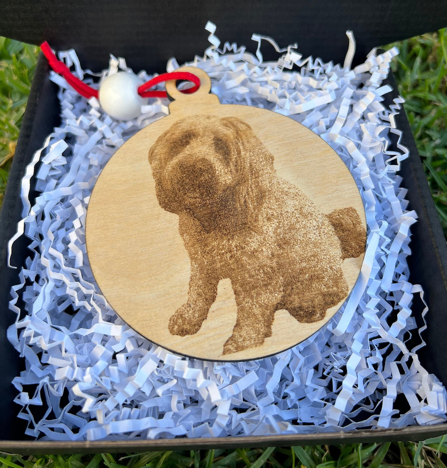 Personalized Pet Ornament • Dog's First Christmas • Pet Memorial Gift • Custom Dog Gift • Christmas Gift for New Pet