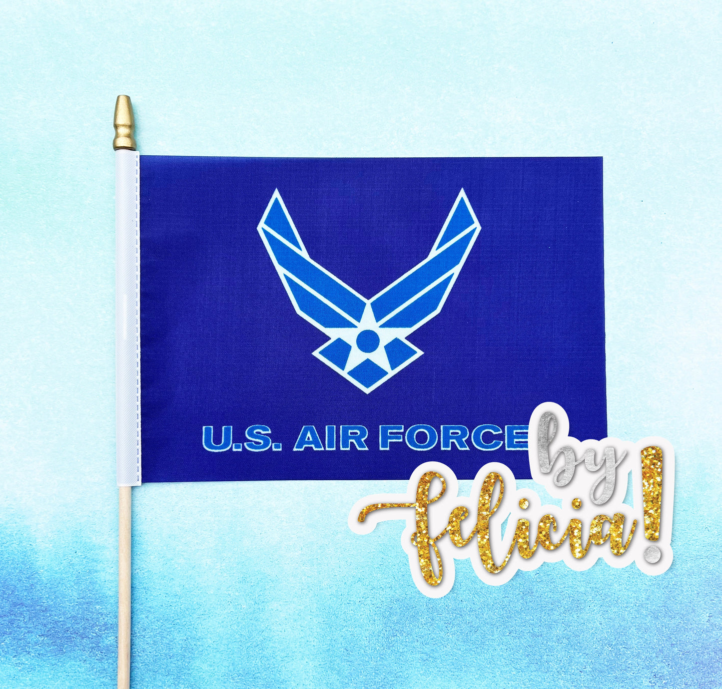 Air Force Party Centerpiece Sticks: Graduation, Boot Camp, Retirement