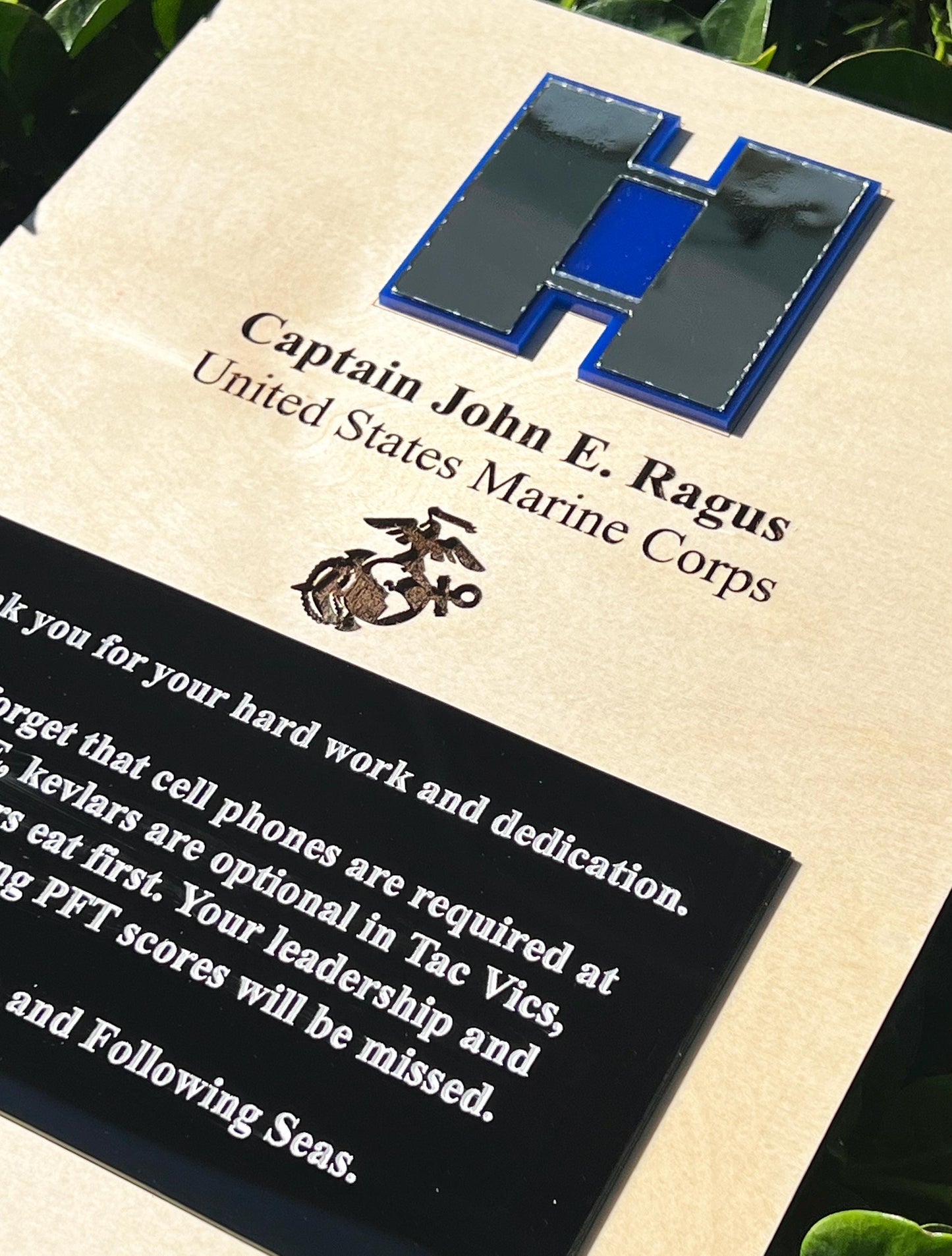 Marine corps plaques, Marine Corps retirement gift,  marine corps gift, USMC plaque, Marine retirement, Marine retired, USMC License #286-23