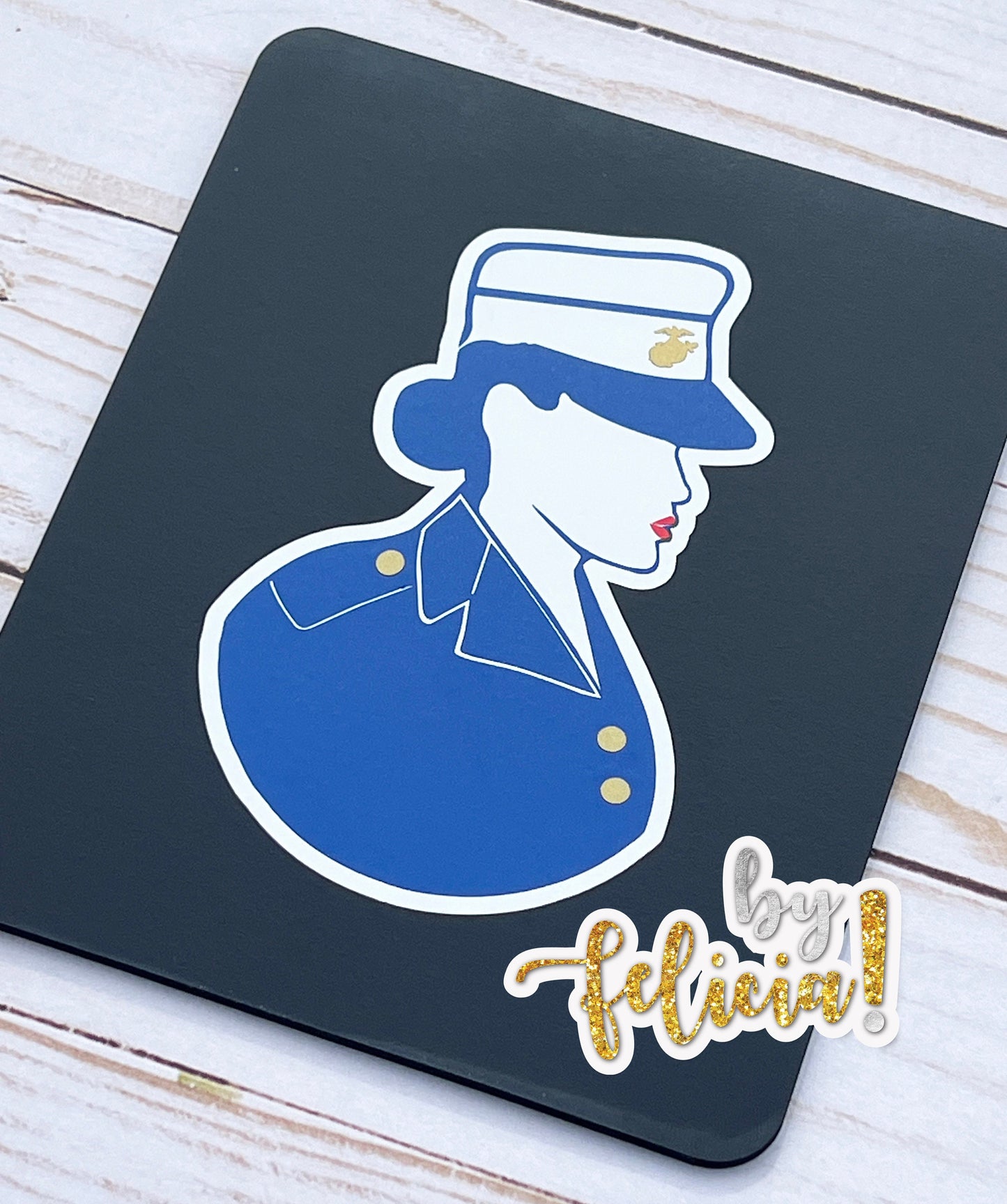 Women Marines Vinyl Decal: USMC Car, Laptop, Tumbler, USMC License #286-23