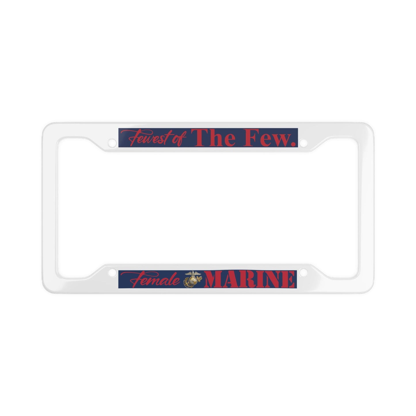 Female Marine License Plate Frame | USMC emblem