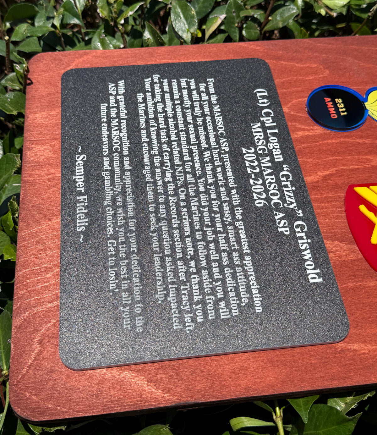 Marine corps plaques, Marine Corps retirement gift,  marine corps gift, USMC plaque, Marine retirement, Marine retired, USMC License #286-23