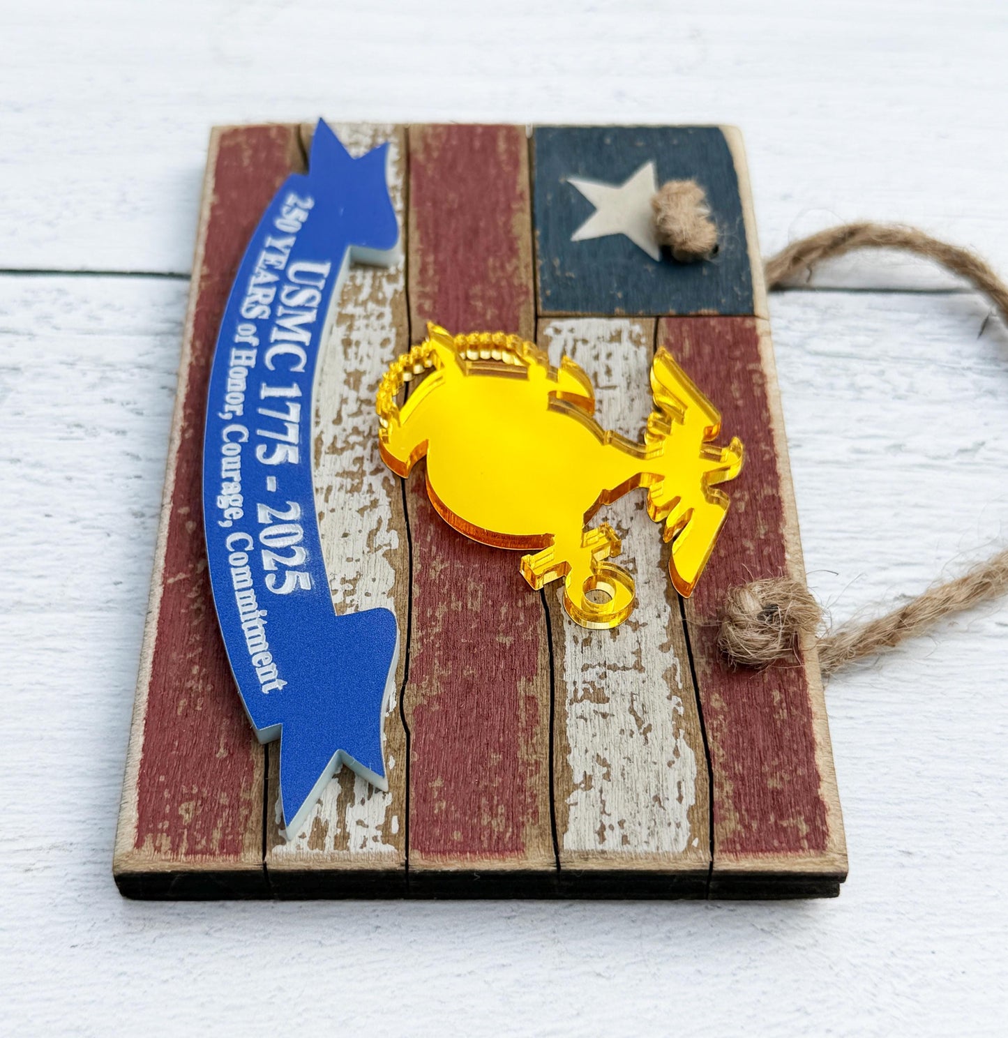 250th Marine Corps birthday | Marine Corps ornament | USMC Ornament | Marine Corps Gifts | USMC Gifts | Military Ornament | USMC Lic #286-23