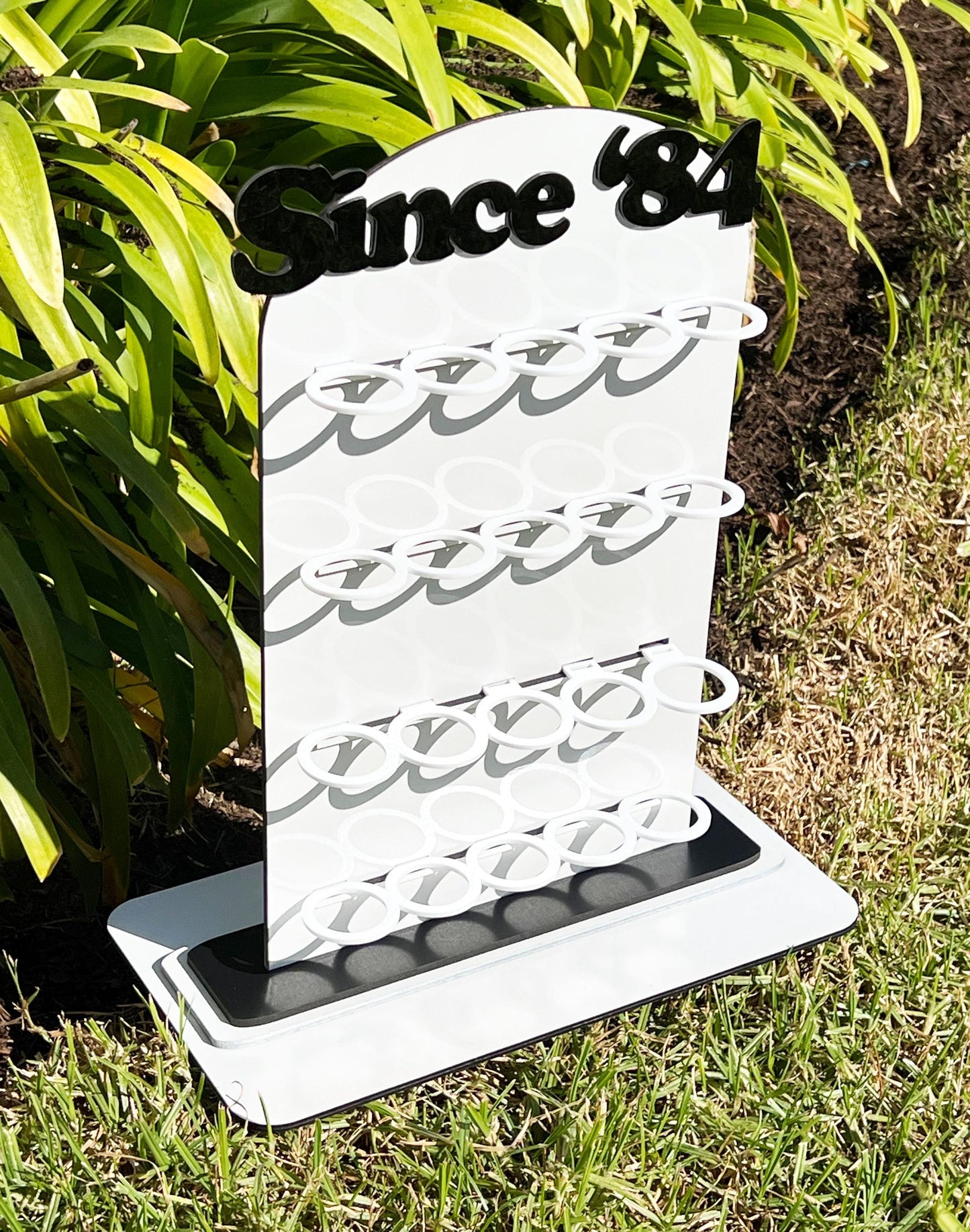 Shot Glass Display, Shot Glass Holder, Wedding Shot Glass Board, Shot Glass Stand, Personalized shot glass stand, Party shot glass stand