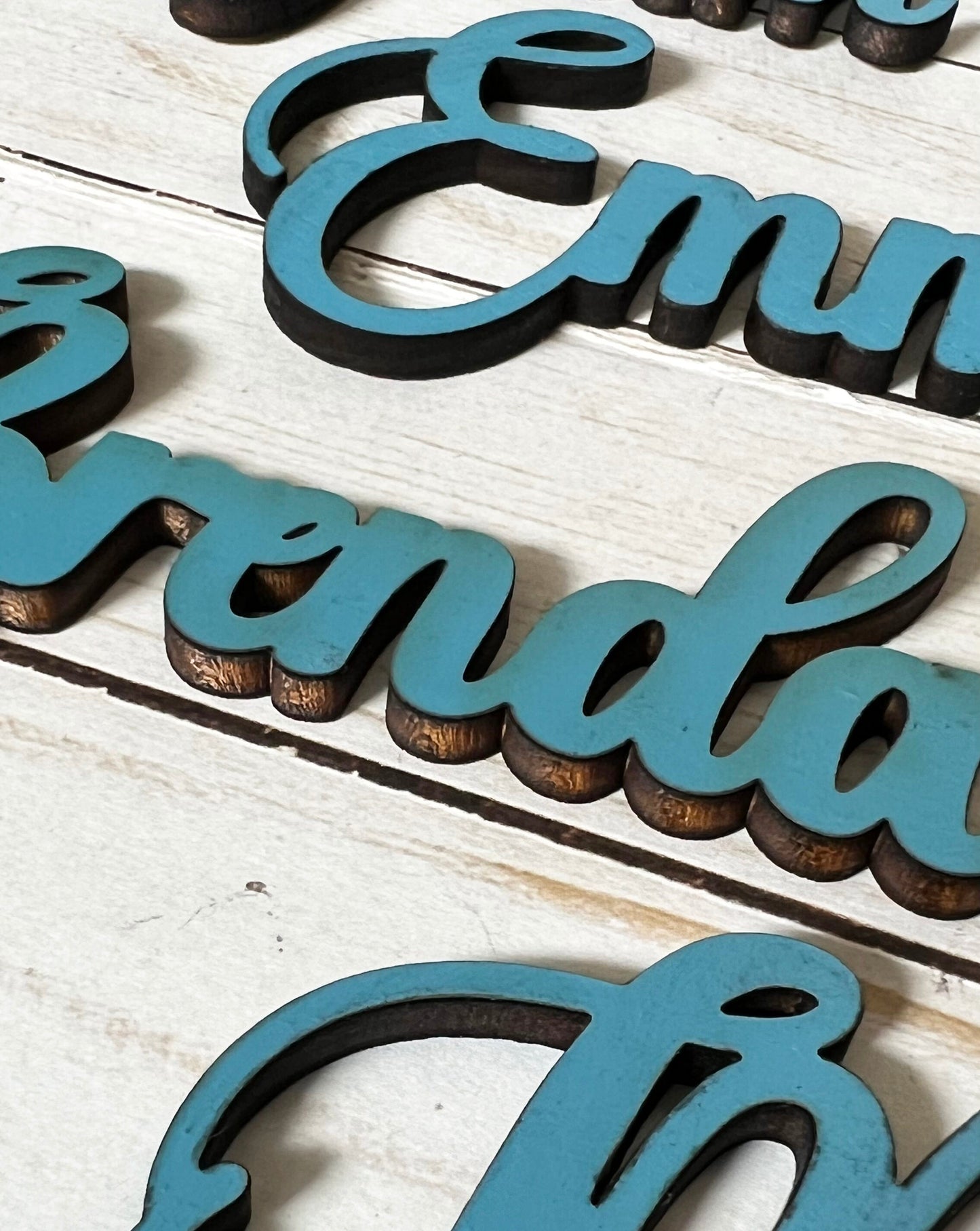 Personalized Wood Wedding Place Cards: Custom Name Tags