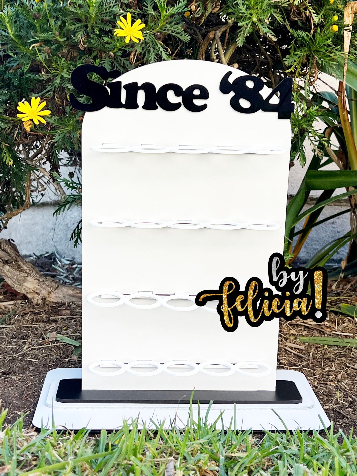 Shot Glass Display, Shot Glass Holder, Wedding Shot Glass Board, Shot Glass Stand, Personalized shot glass stand, Party shot glass stand