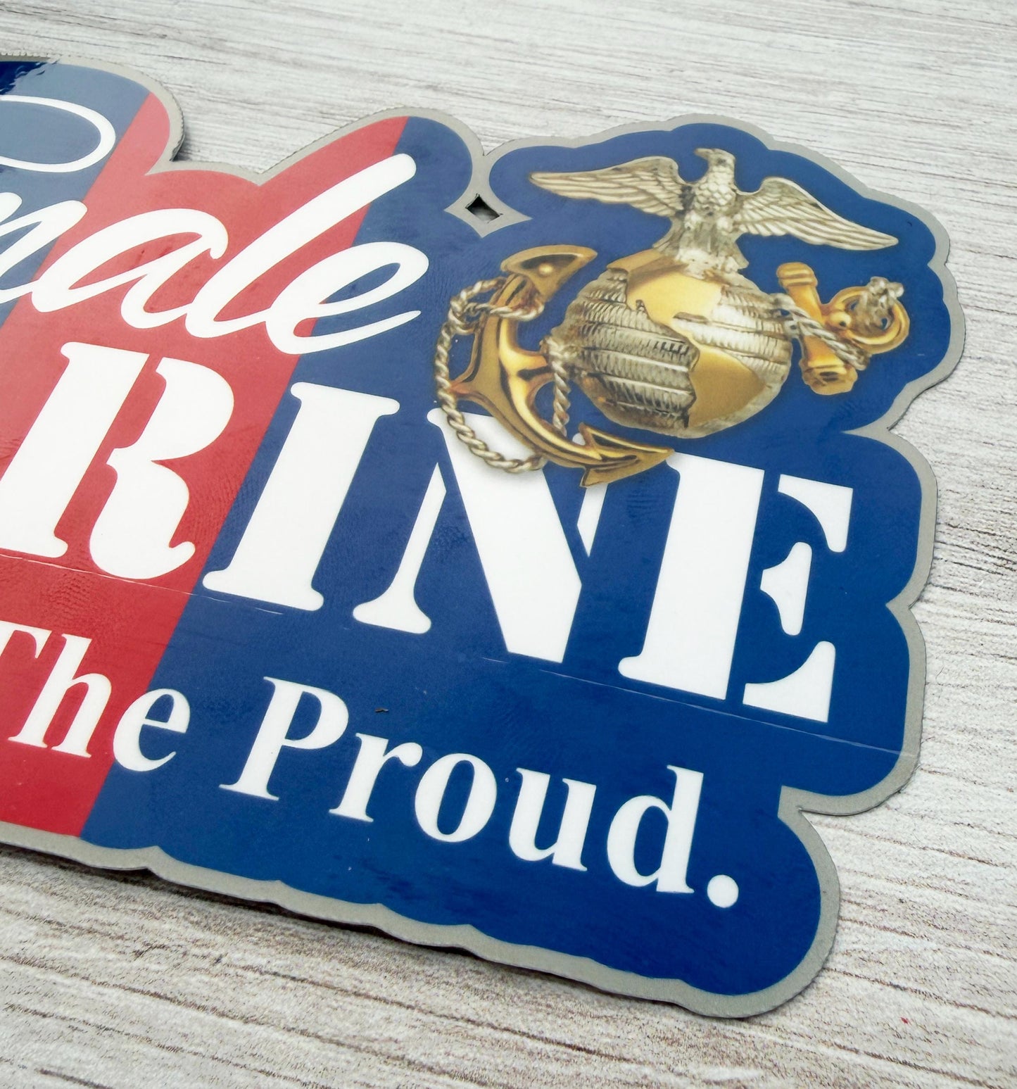 Female Marine Vinyl Sticker: USMC Veteran Decal
