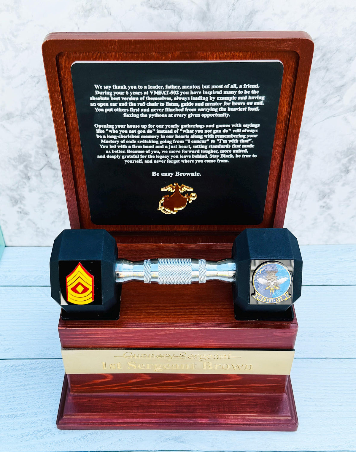 Marine corps plaques, Marine Corps retirement gift,  marine corps gift, USMC plaque, Marine retirement, Marine retired, USMC License #286-23