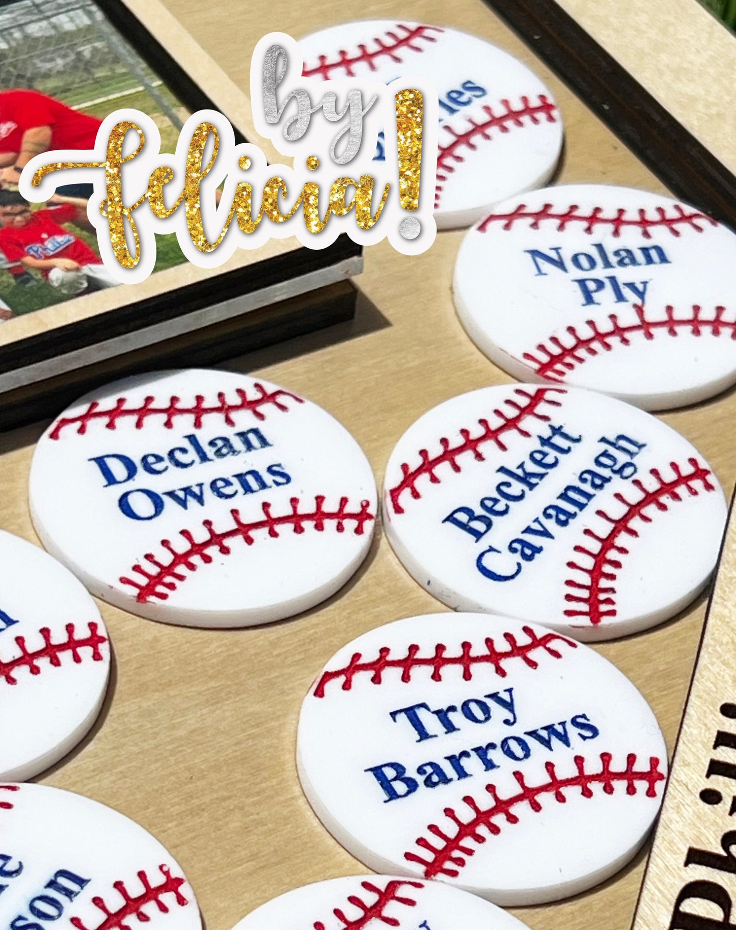 Personalized Baseball Coach Gift: Home Plate Team Photo Frame