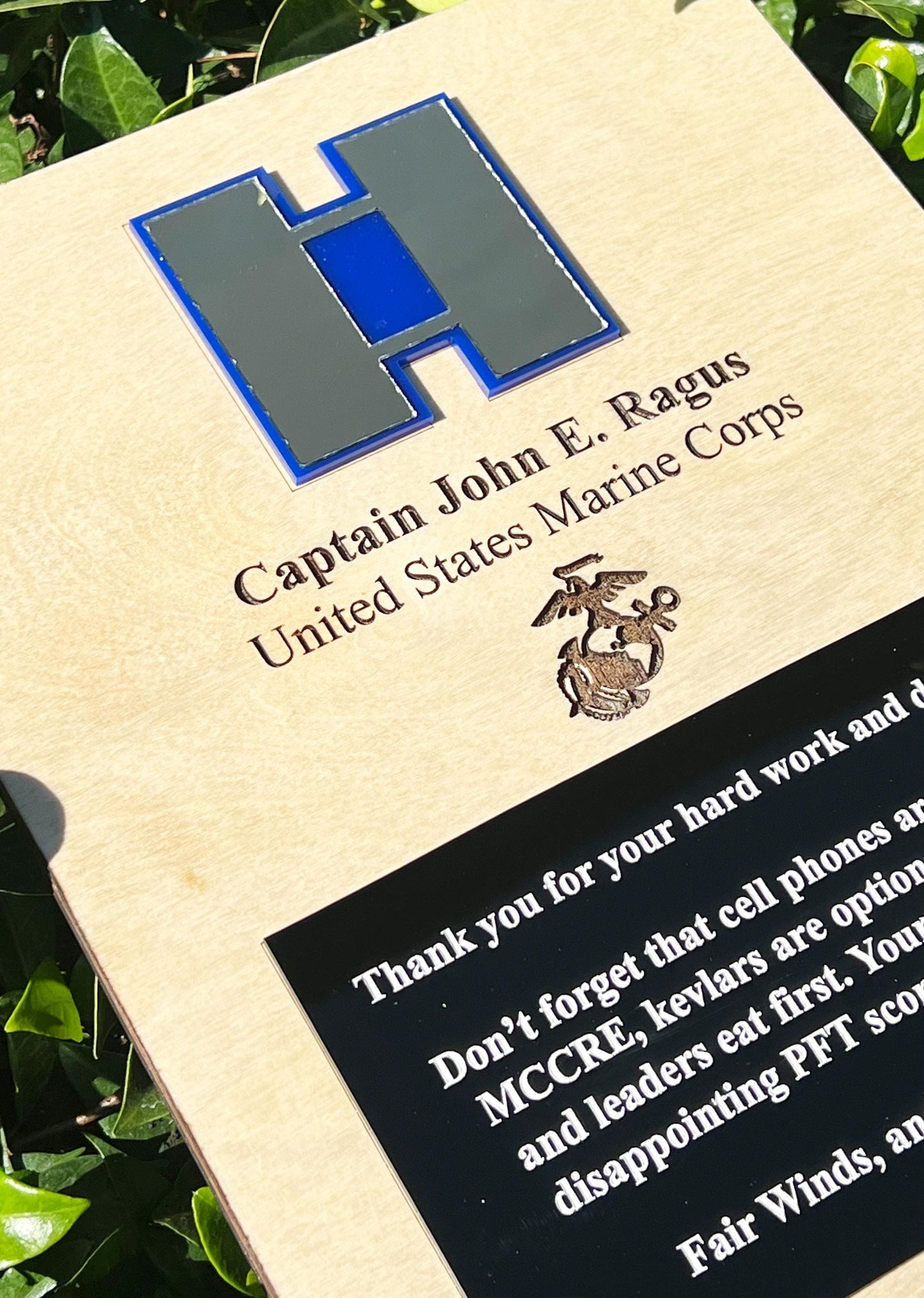 Marine corps plaques, Marine Corps retirement gift,  marine corps gift, USMC plaque, Marine retirement, Marine retired, USMC License #286-23