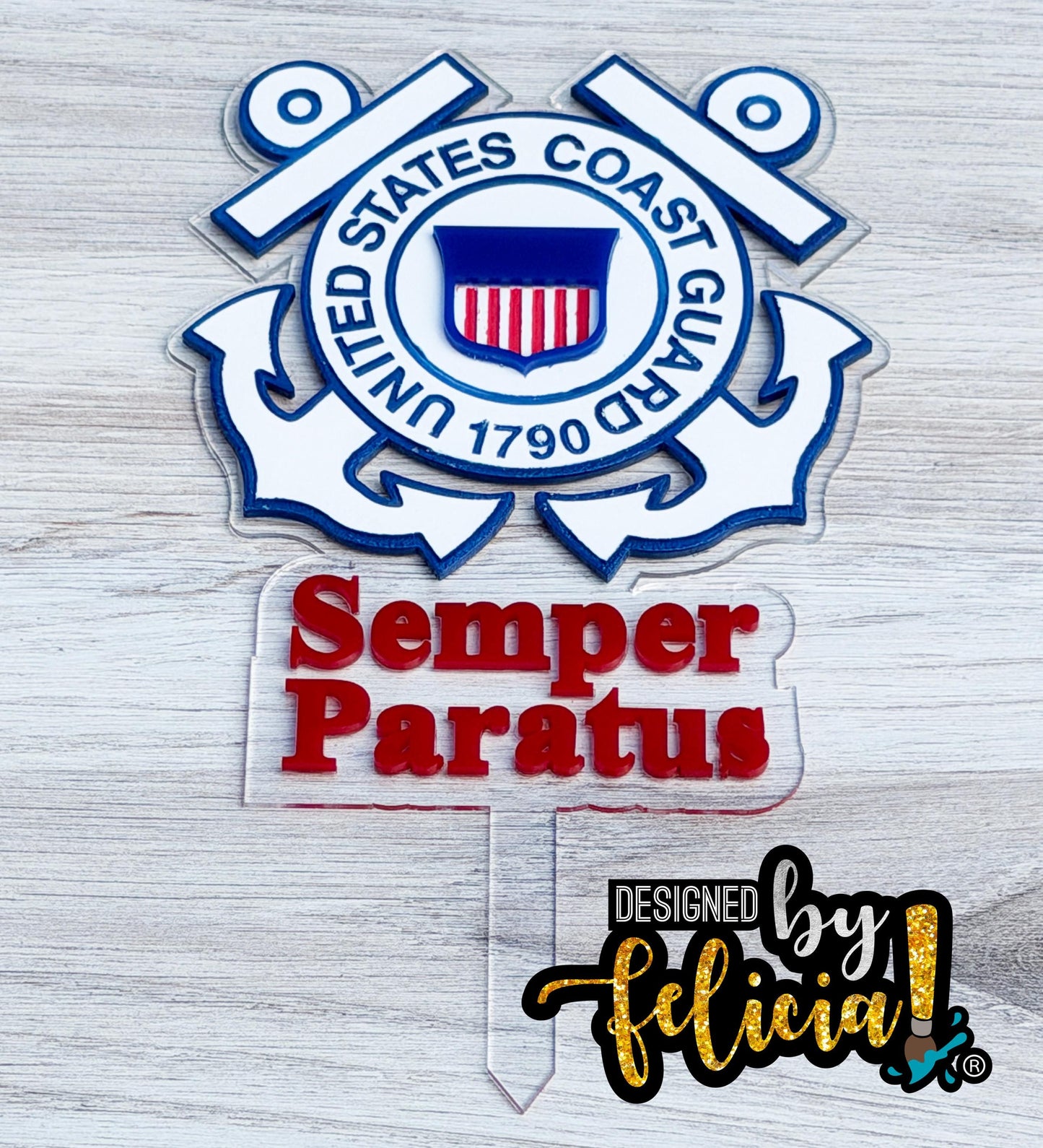 Coast Guard Cake Topper, Coast Guard party supplies, Coast guard theme party, Coast guard party favors, Coast Guard party ideas, Coast guard