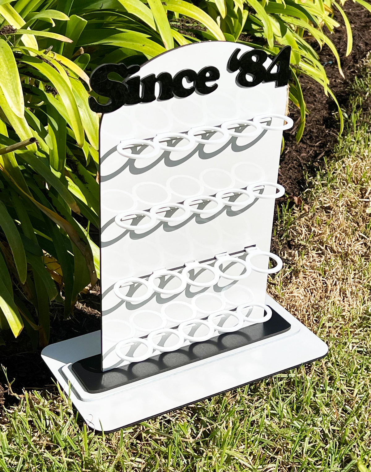 Shot Glass Display, Shot Glass Holder, Wedding Shot Glass Board, Shot Glass Stand, Personalized shot glass stand, Party shot glass stand