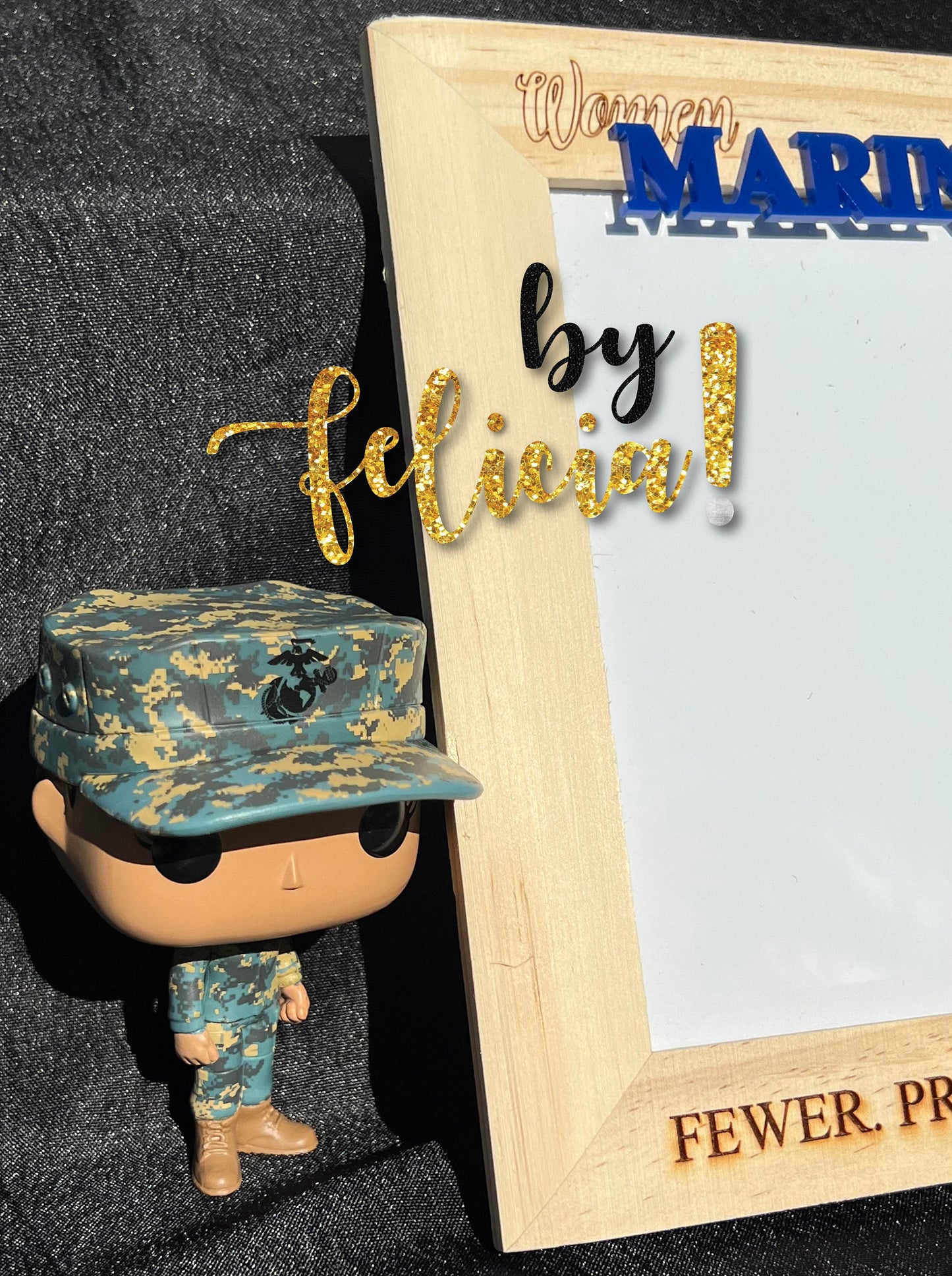 Marines Photo Frame, Marines Photo Album, Marines Corps Gifts, Marine Retirement gift, USMC Gifts, Woman Veteran, USMC License #286-23