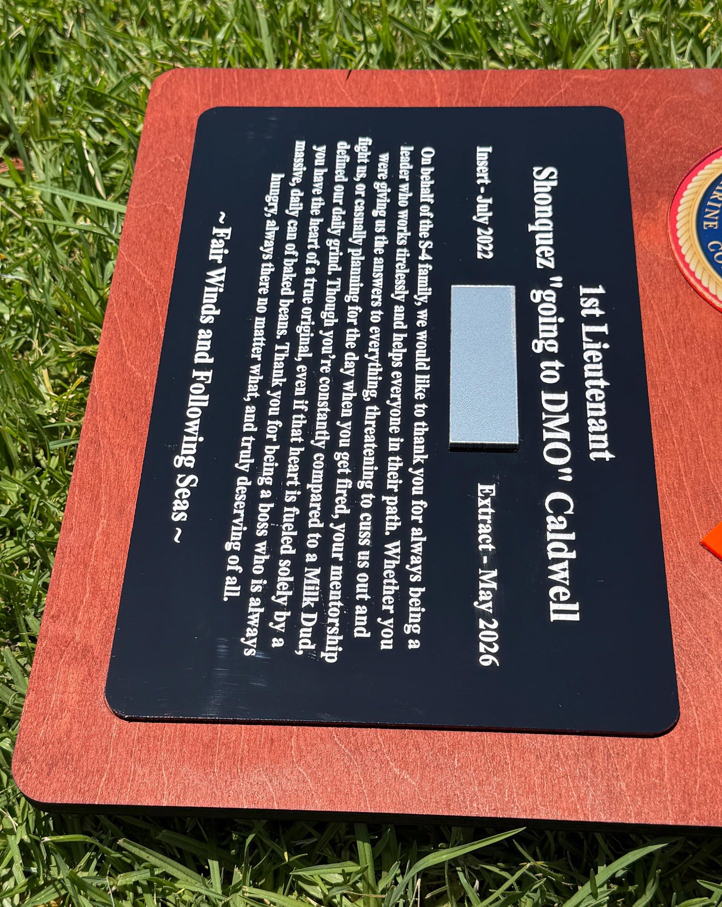 Marine corps plaques, Marine Corps retirement gift,  marine corps gift, USMC plaque, Marine retirement, Marine retired, USMC License #286-23