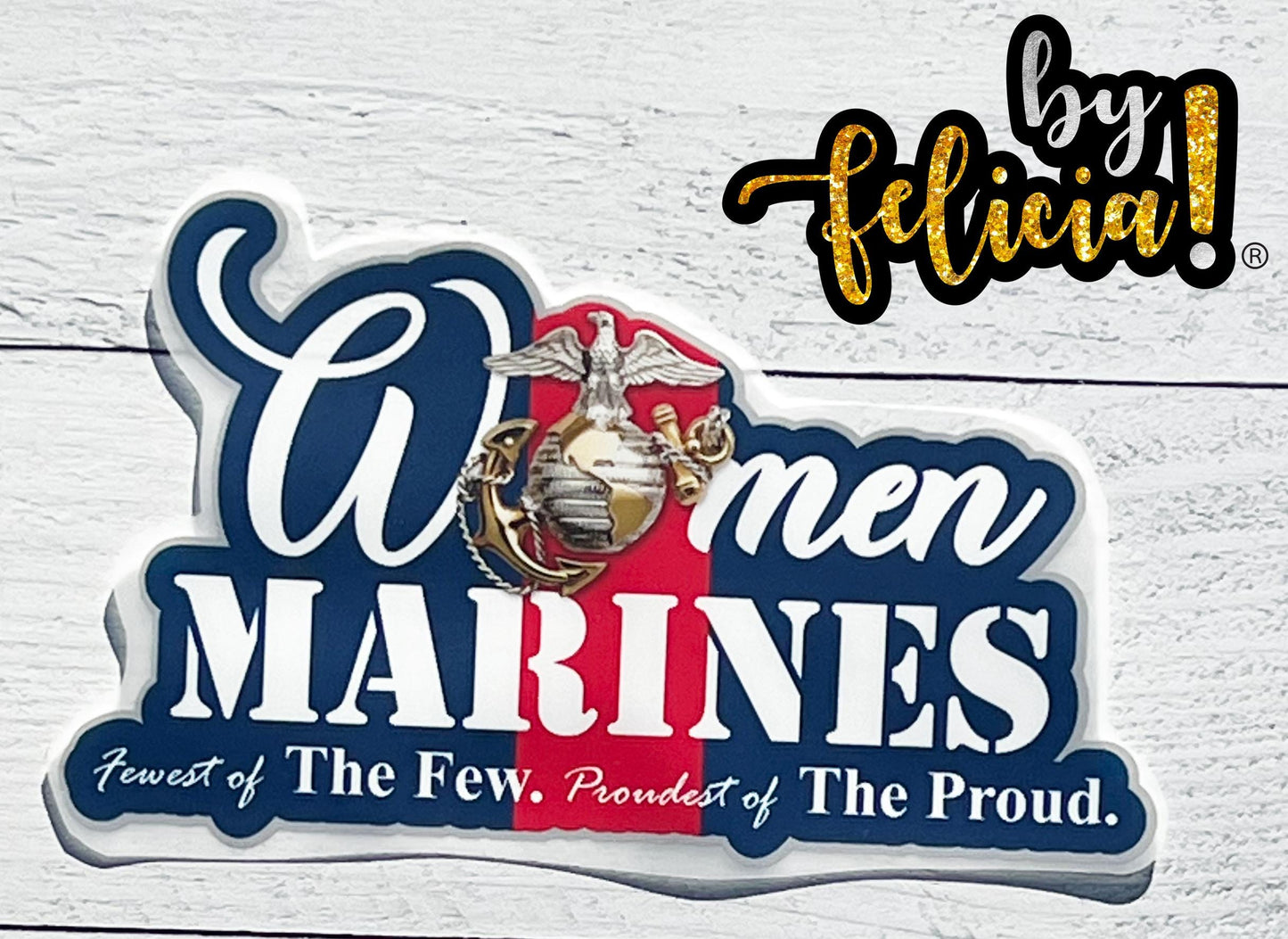 Woman Marine Iron-on, Woman Veteran, Female Marine Veteran Iron-on, USMC Lady Sticker, Marine Corps lady sticker, USMC Hobbyist Lic #286-23