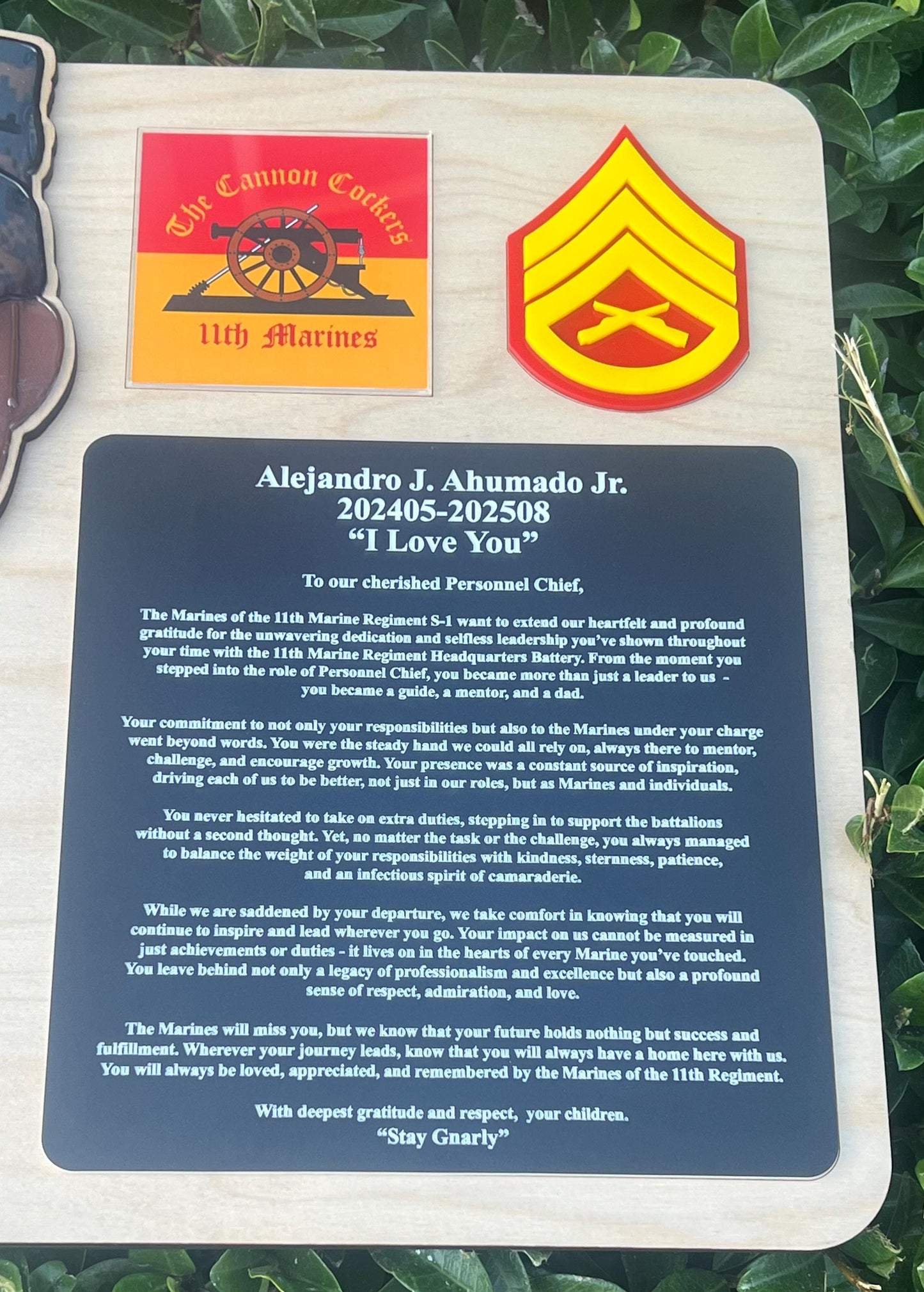 Marine corps plaques, Marine Corps retirement gift,  marine corps gift, USMC plaque, Marine retirement, Marine retired, USMC License #286-23