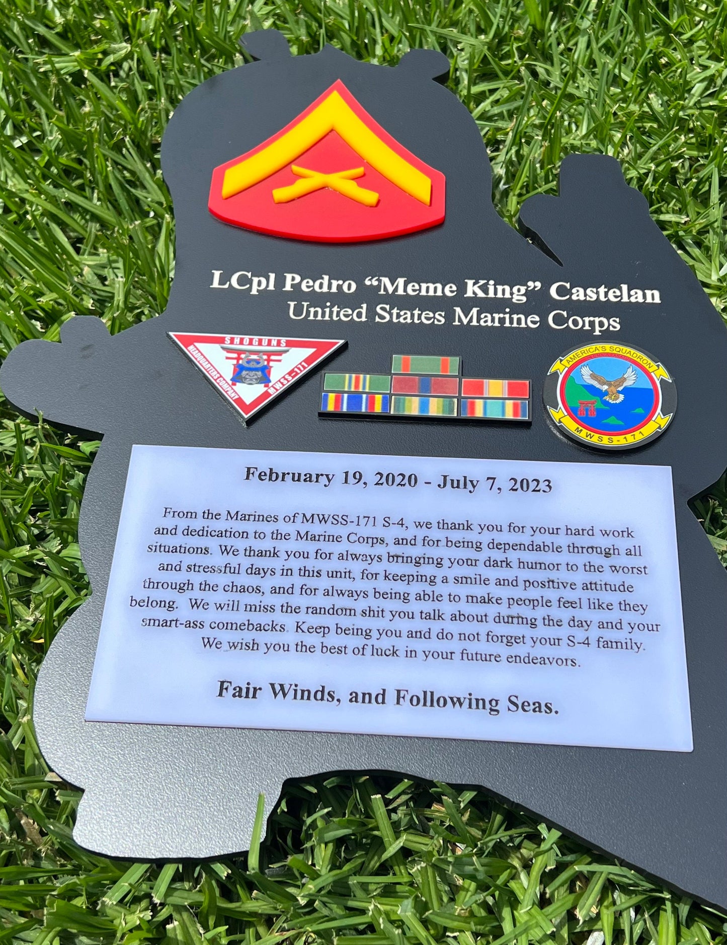 Marine corps plaques, Marine Corps retirement gift,  marine corps gift, USMC plaque, Marine retirement, Marine retired, USMC License #286-23