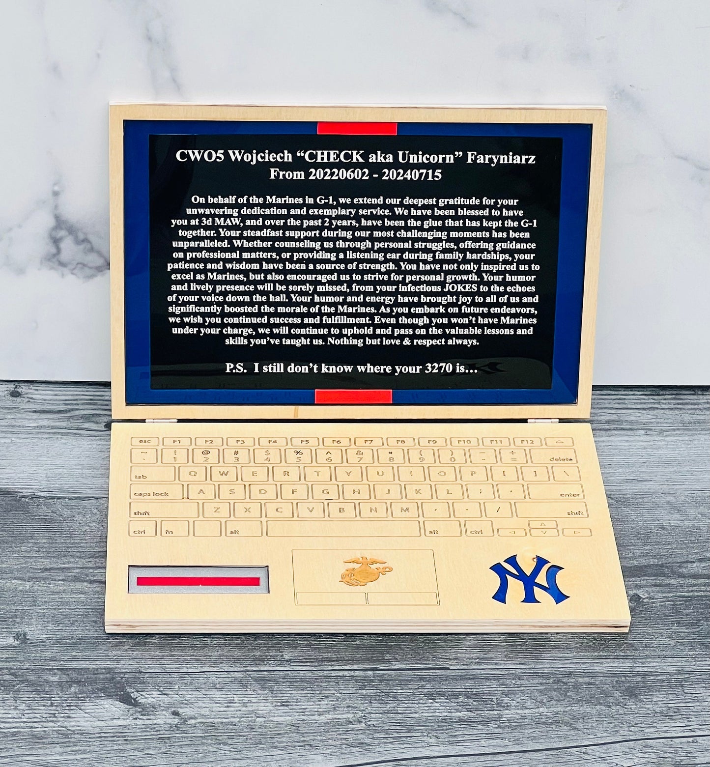 Marine corps plaques, Marine Corps retirement gift,  marine corps gift, USMC plaque, Marine retirement, Marine retired, USMC License #286-23